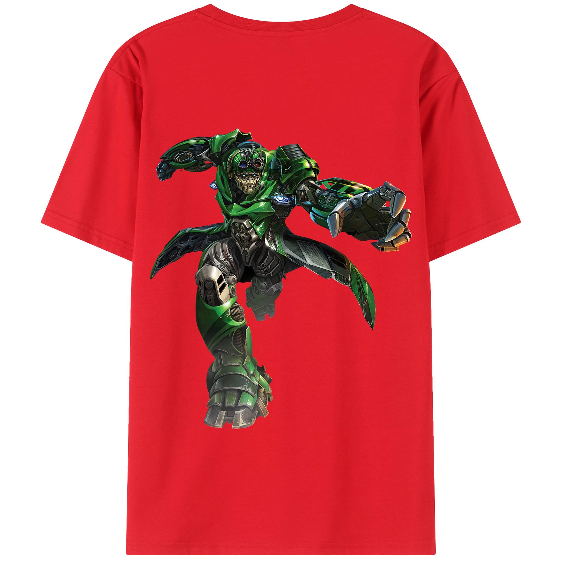 （画像用） Transformers トランスフォーマー 綿100％半袖Tシャツ（背面プリント）