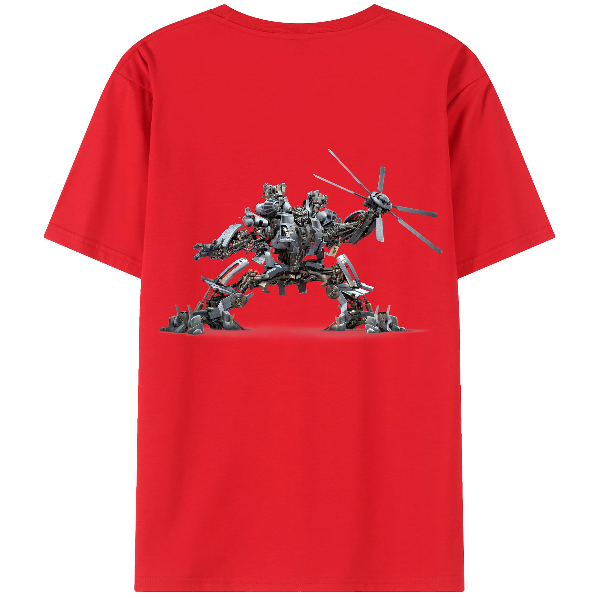 （画像用） Transformers トランスフォーマー 綿100％半袖Tシャツ（背面プリント）