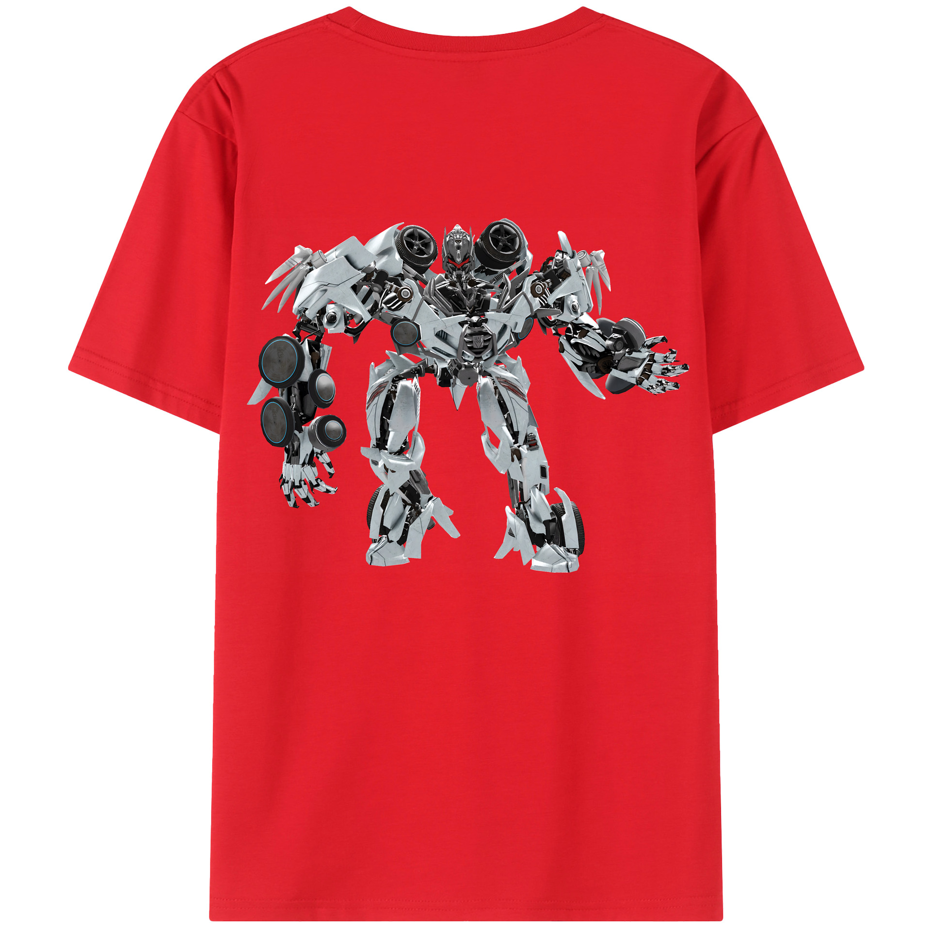 （画像用） Transformers トランスフォーマー 綿100％半袖Tシャツ（背面プリント）
