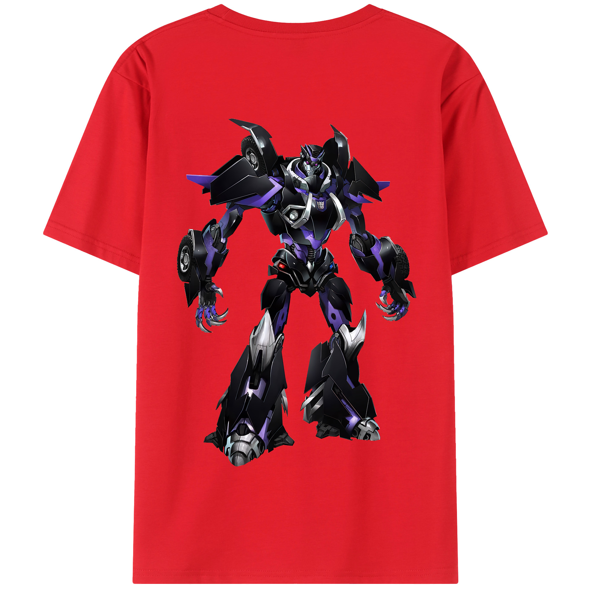 （画像用） Transformers トランスフォーマー 綿100％半袖Tシャツ（背面プリント）