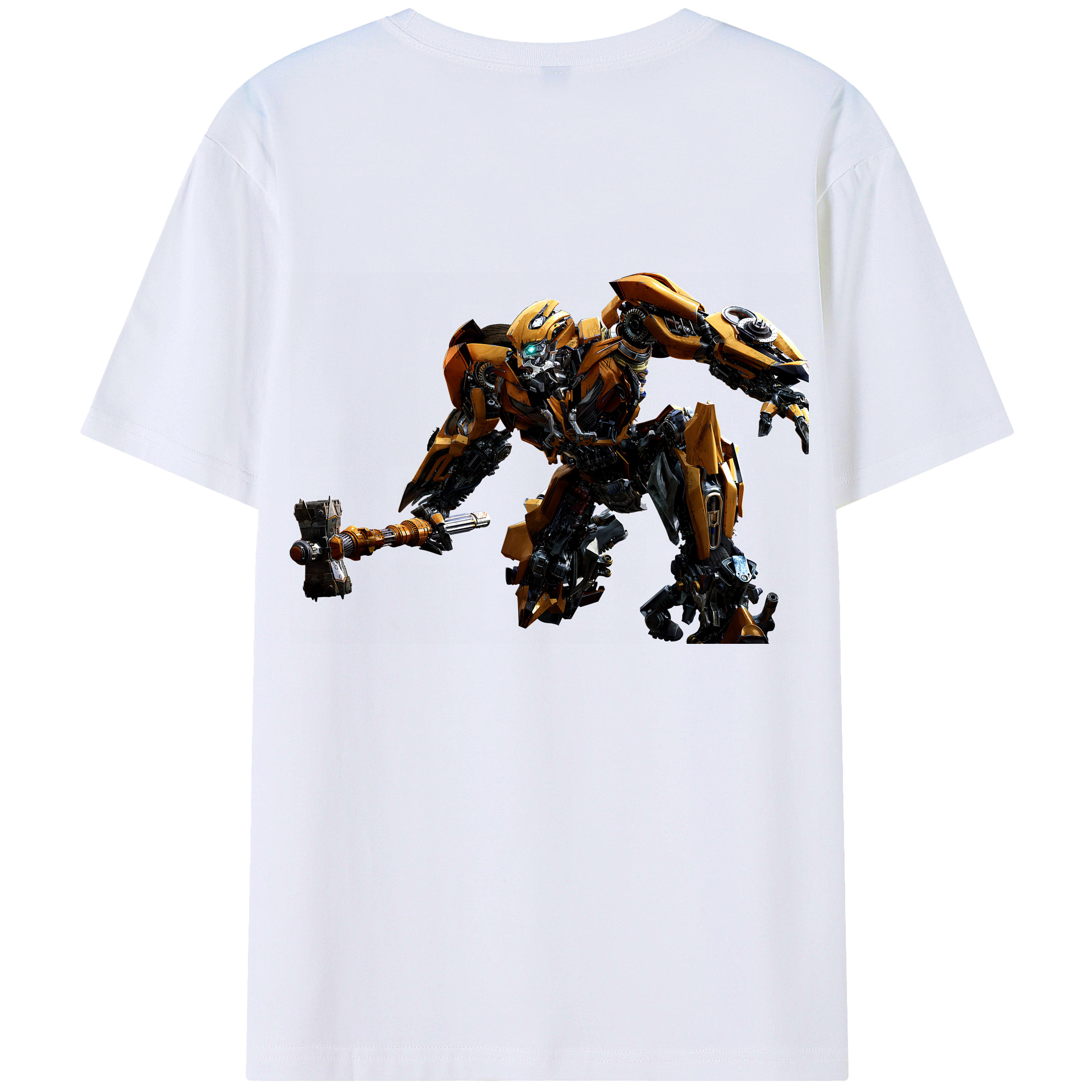 （画像用） Transformers トランスフォーマー 綿100％半袖Tシャツ（背面プリント）