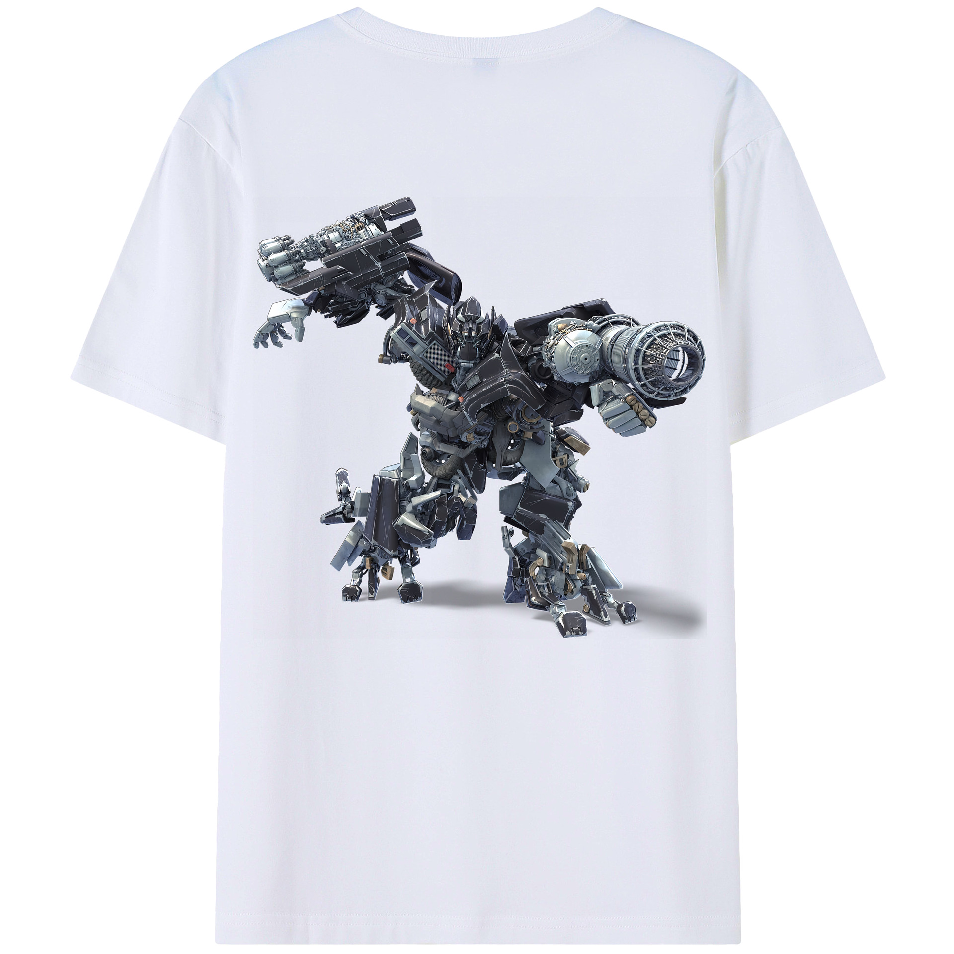（画像用） Transformers トランスフォーマー 綿100％半袖Tシャツ（背面プリント）