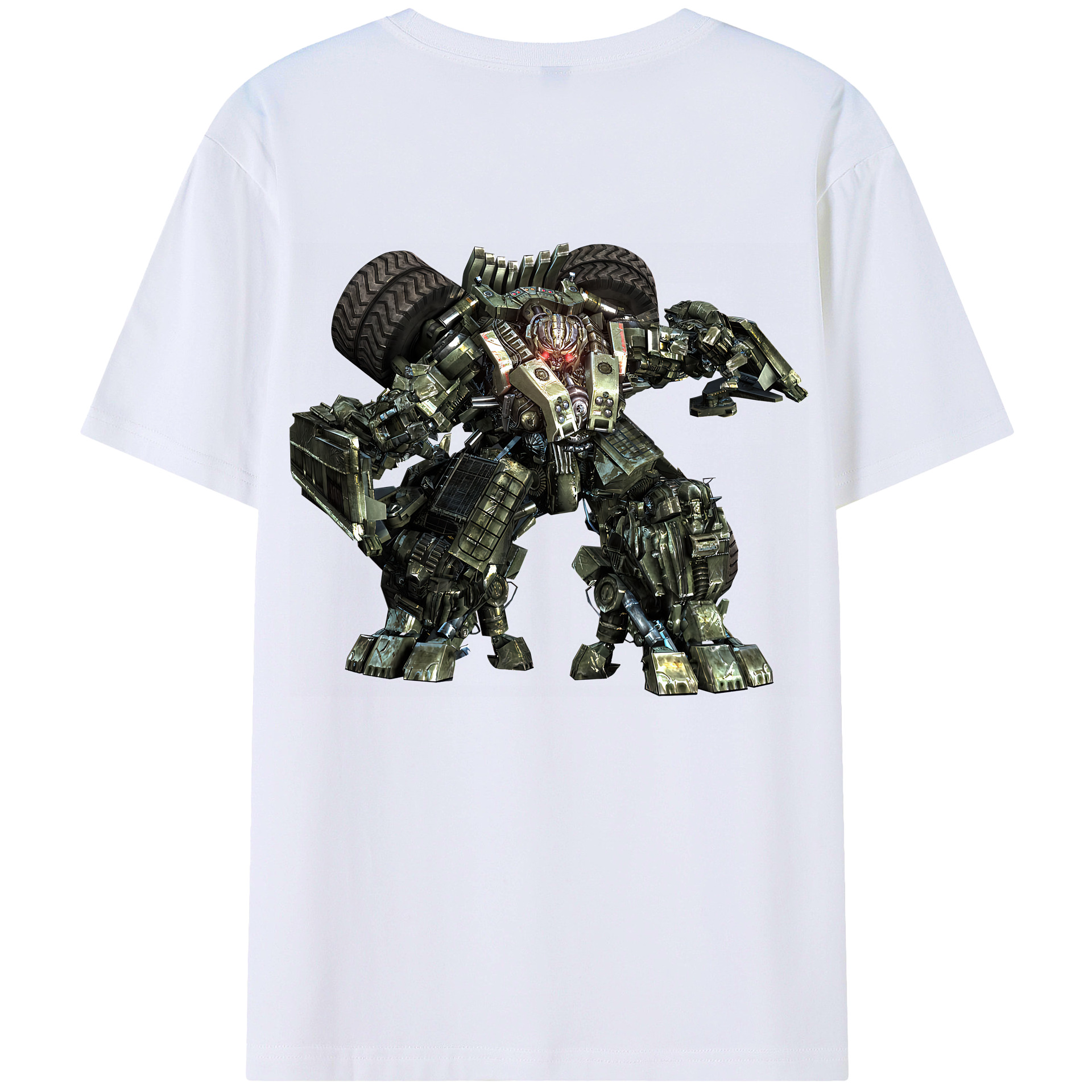 （画像用） Transformers トランスフォーマー 綿100％半袖Tシャツ（背面プリント）