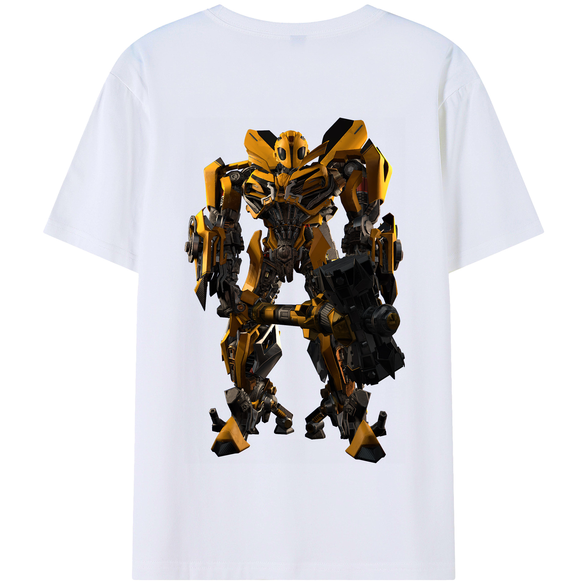 （画像用） Transformers トランスフォーマー 綿100％半袖Tシャツ（背面プリント）