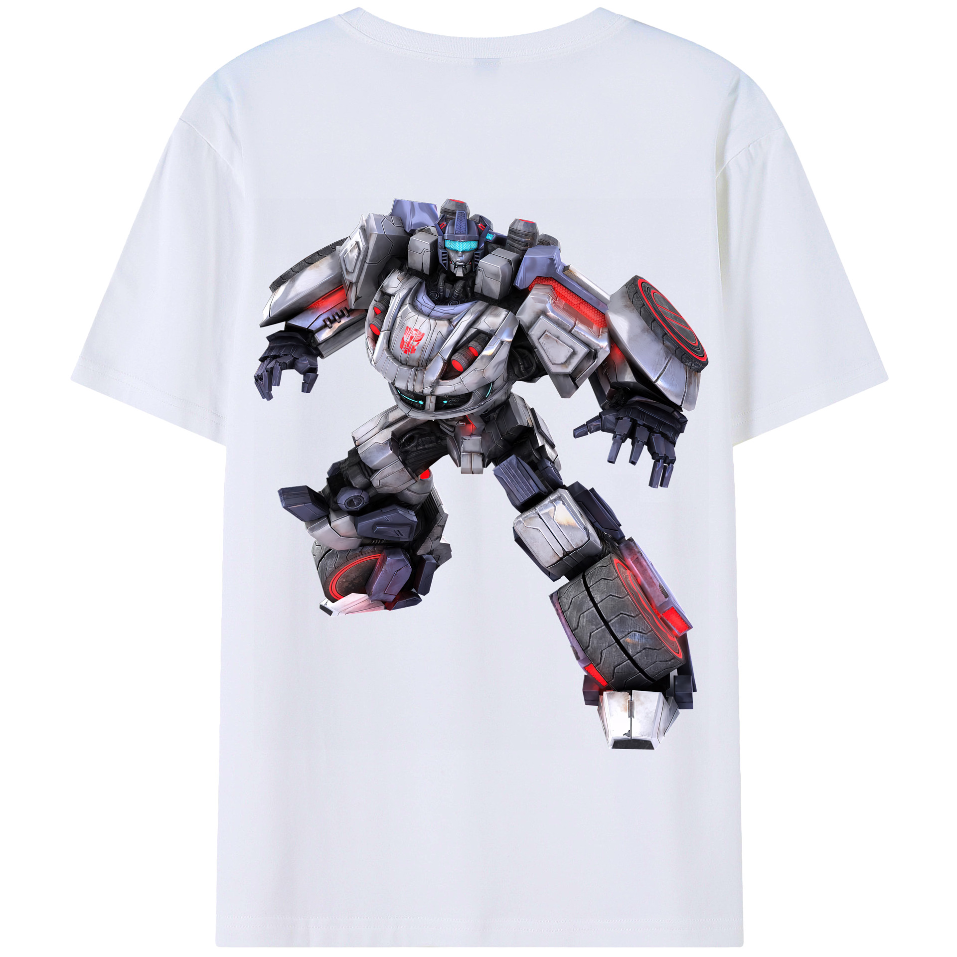 （画像用） Transformers トランスフォーマー 綿100％半袖Tシャツ（背面プリント）