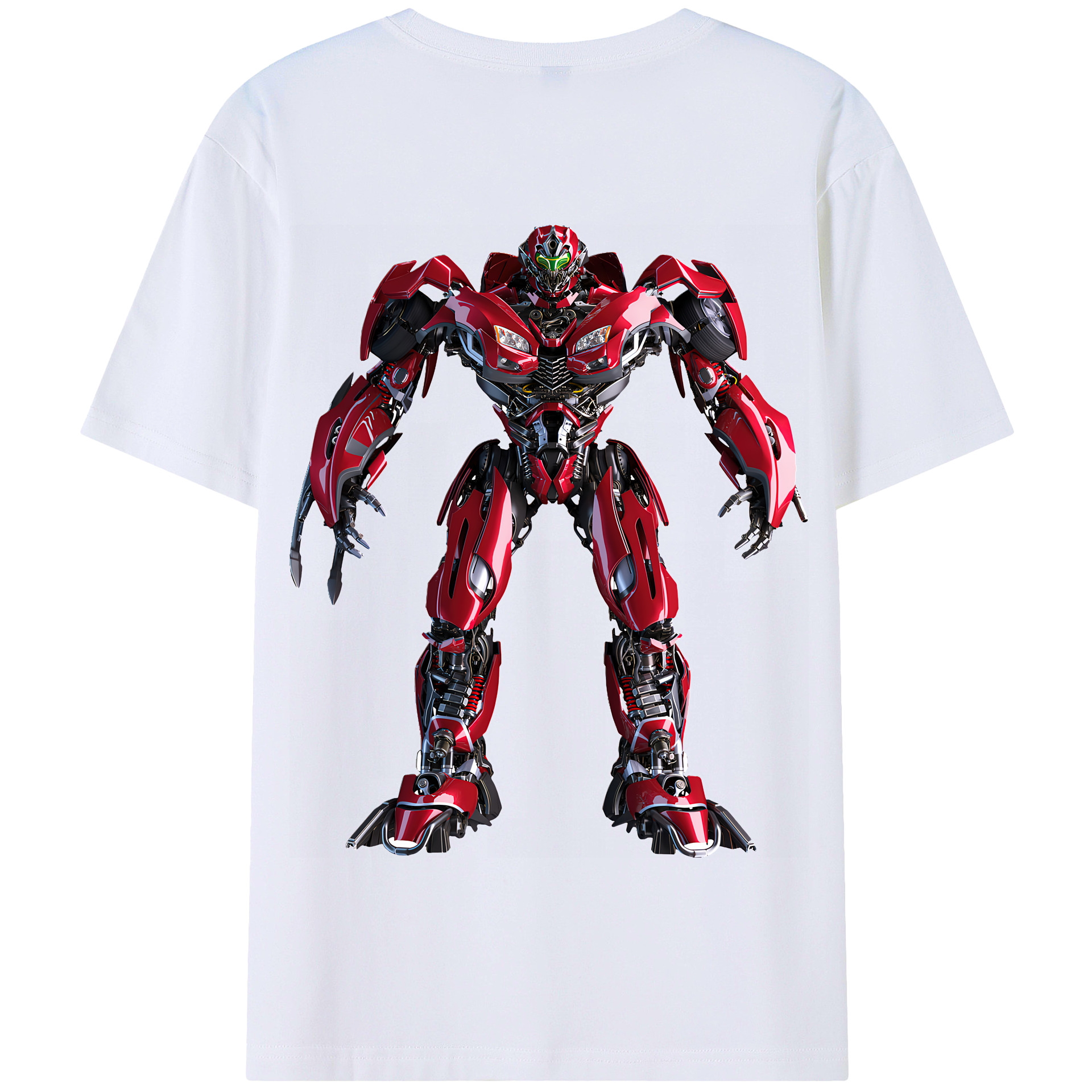 （画像用） Transformers トランスフォーマー 綿100％半袖Tシャツ（背面プリント）