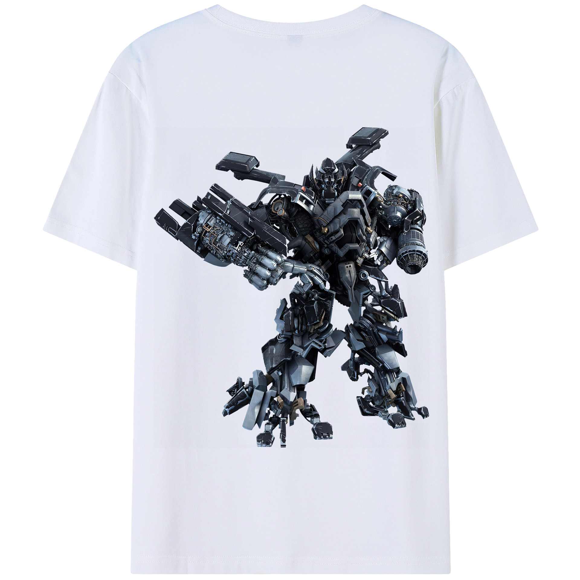 （画像用） Transformers トランスフォーマー 綿100％半袖Tシャツ（背面プリント）