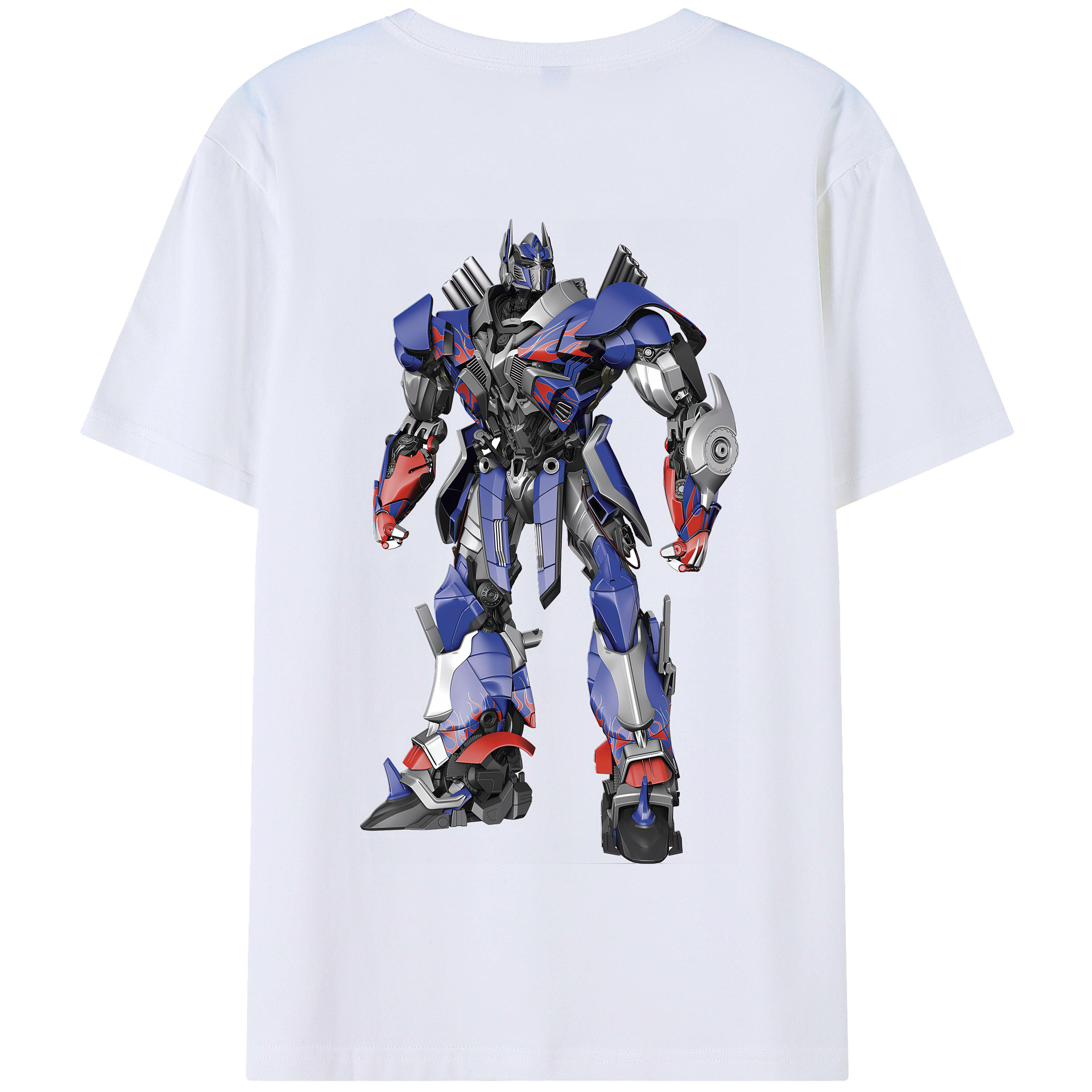 （画像用） Transformers トランスフォーマー 綿100％半袖Tシャツ（背面プリント）