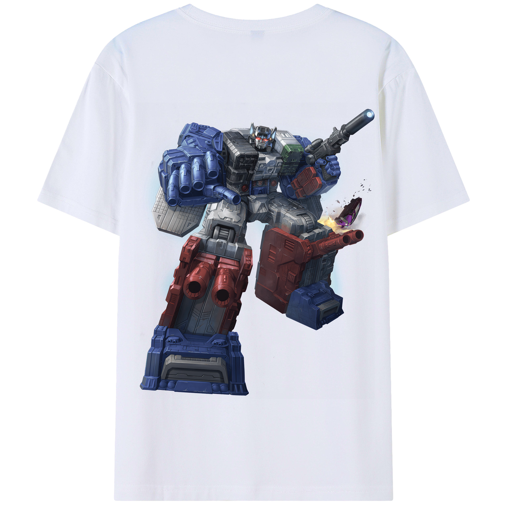 （画像用） Transformers トランスフォーマー 綿100％半袖Tシャツ（背面プリント）