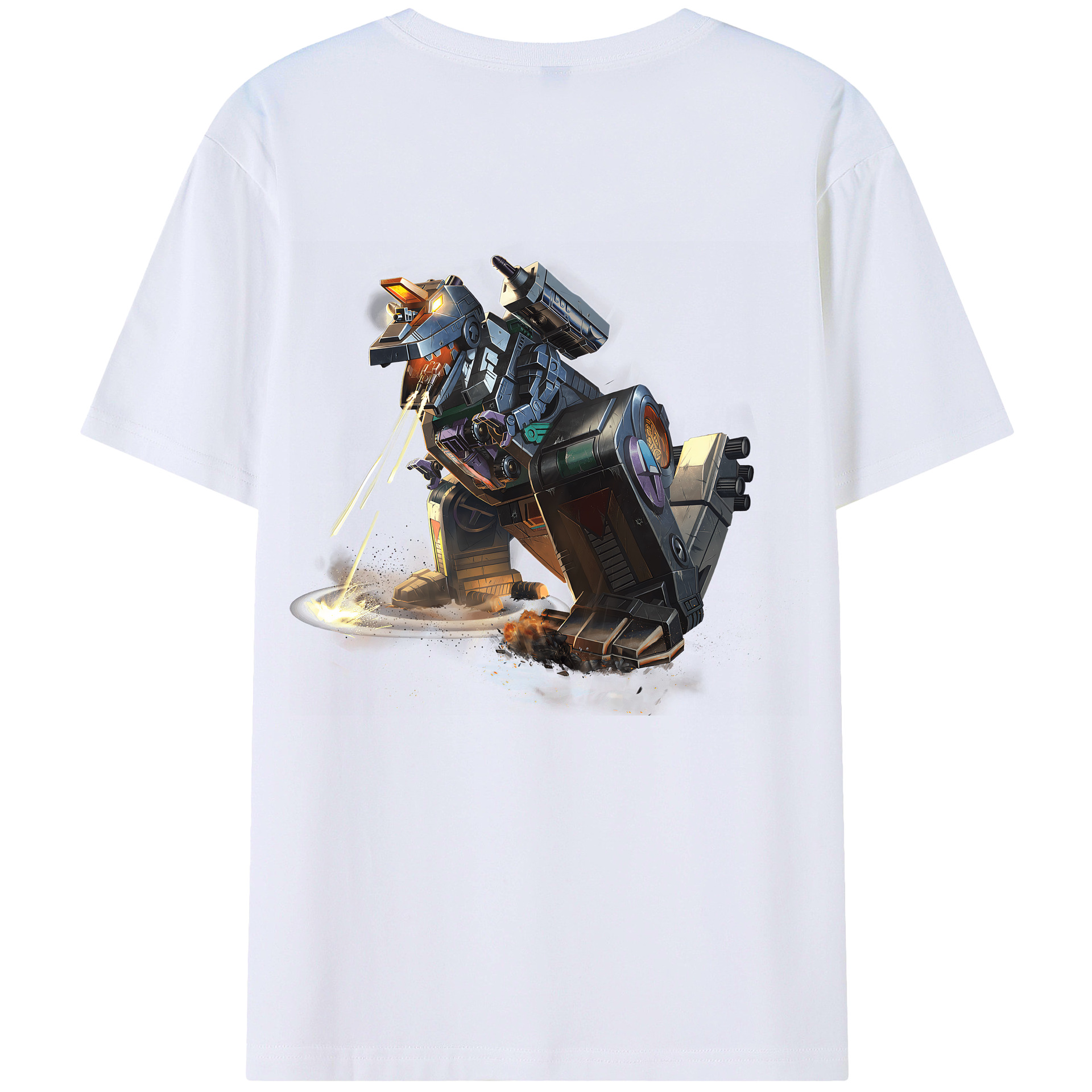 （画像用） Transformers トランスフォーマー 綿100％半袖Tシャツ（背面プリント）