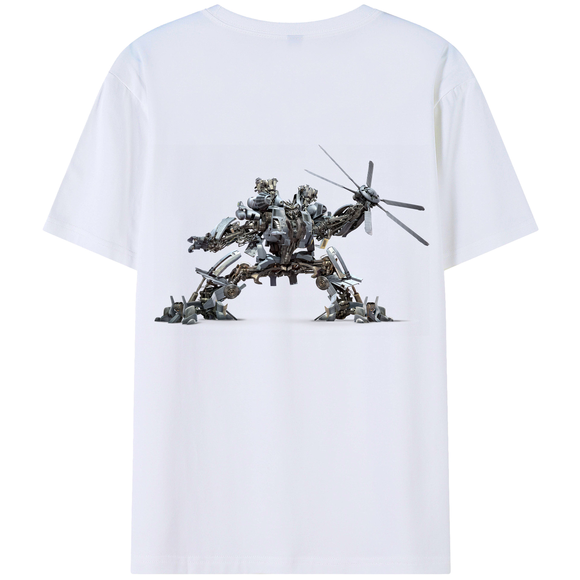 （画像用） Transformers トランスフォーマー 綿100％半袖Tシャツ（背面プリント）