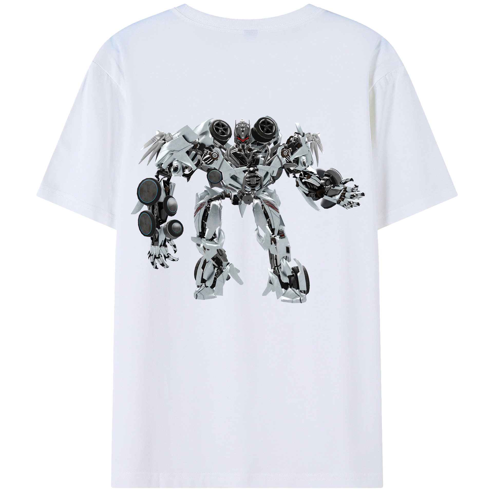 （画像用） Transformers トランスフォーマー 綿100％半袖Tシャツ（背面プリント）