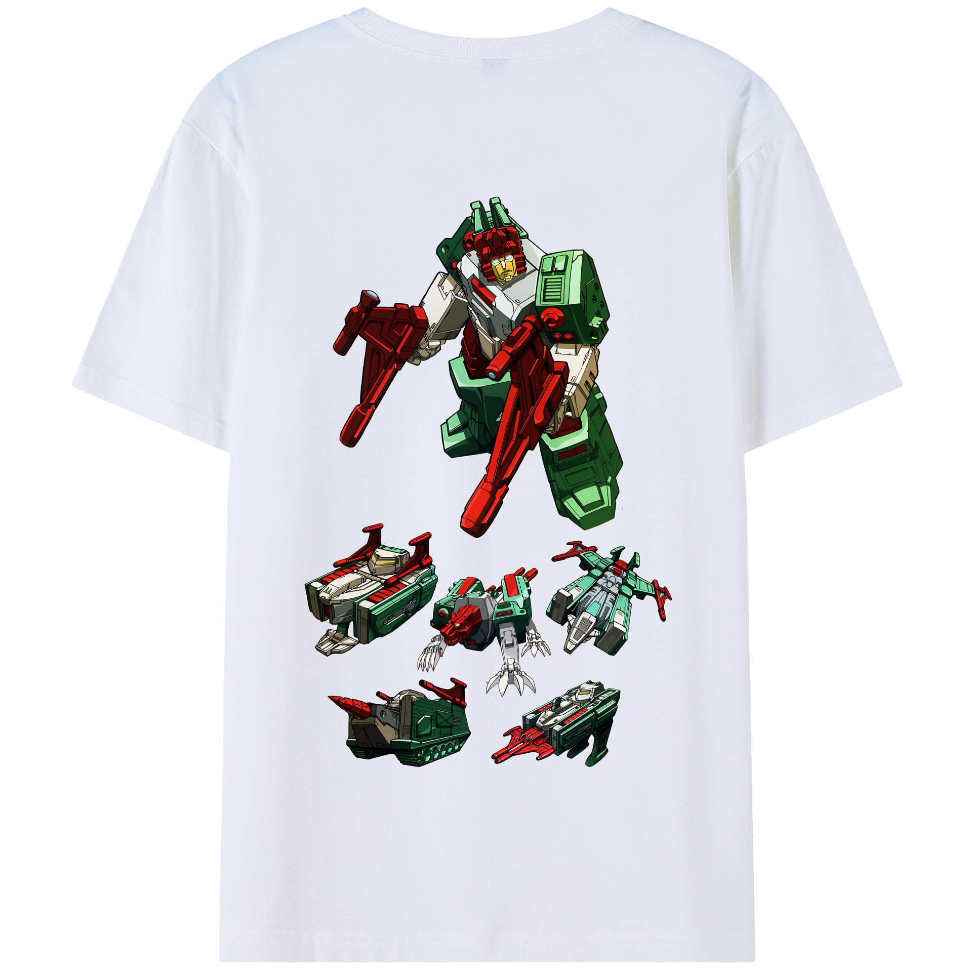 （画像用） Transformers トランスフォーマー 綿100％半袖Tシャツ（背面プリント）