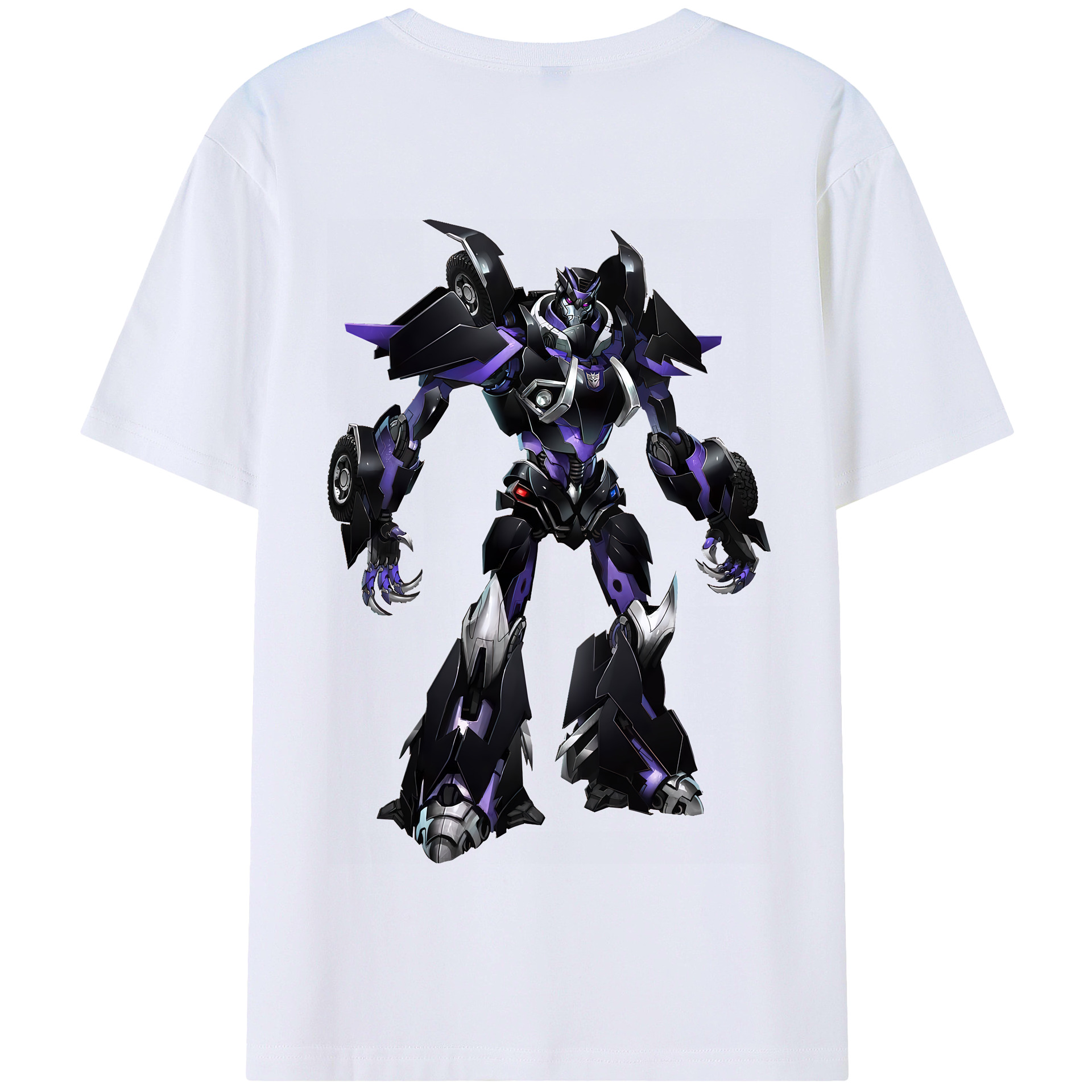 （画像用） Transformers トランスフォーマー 綿100％半袖Tシャツ（背面プリント）