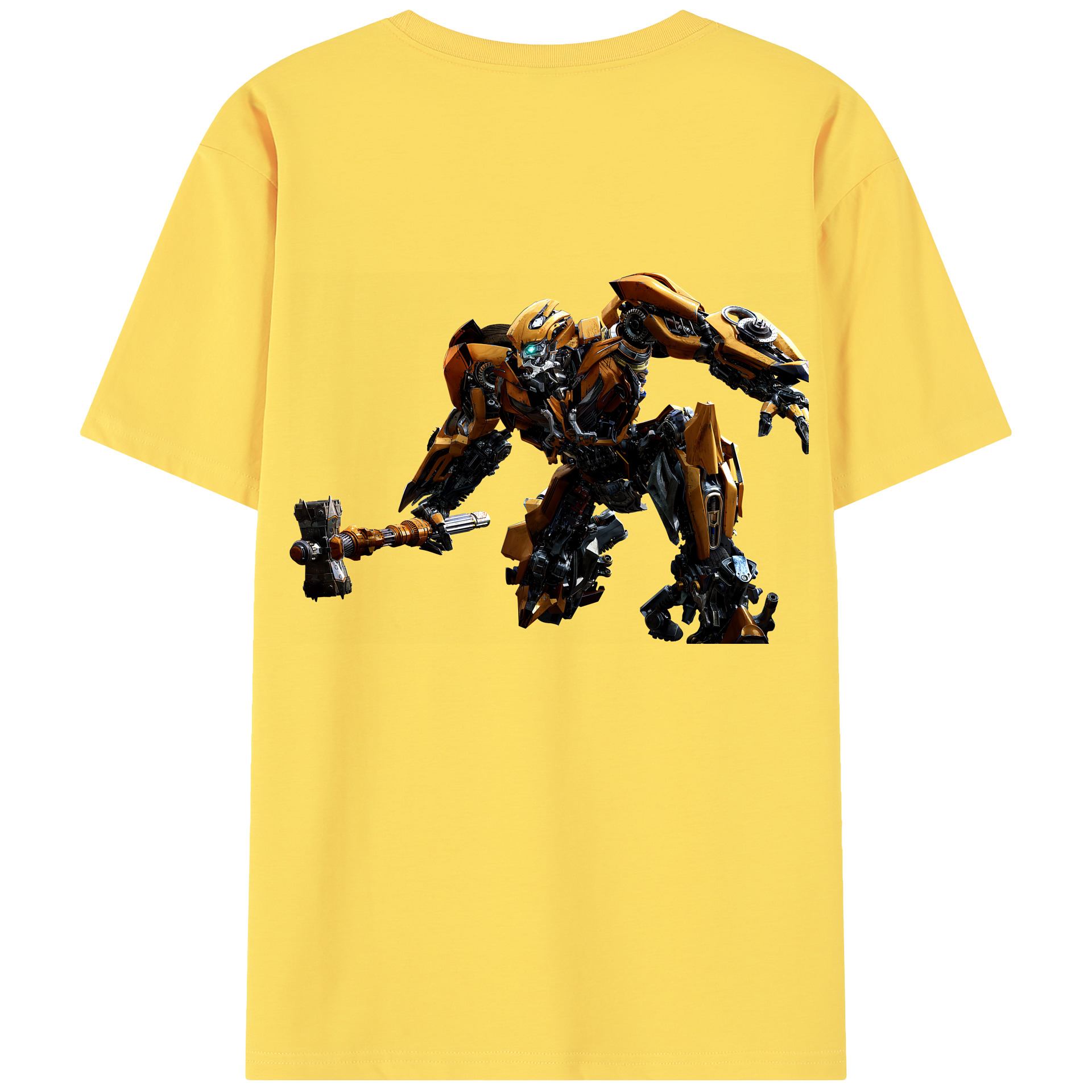 （画像用） Transformers トランスフォーマー 綿100％半袖Tシャツ（背面プリント）