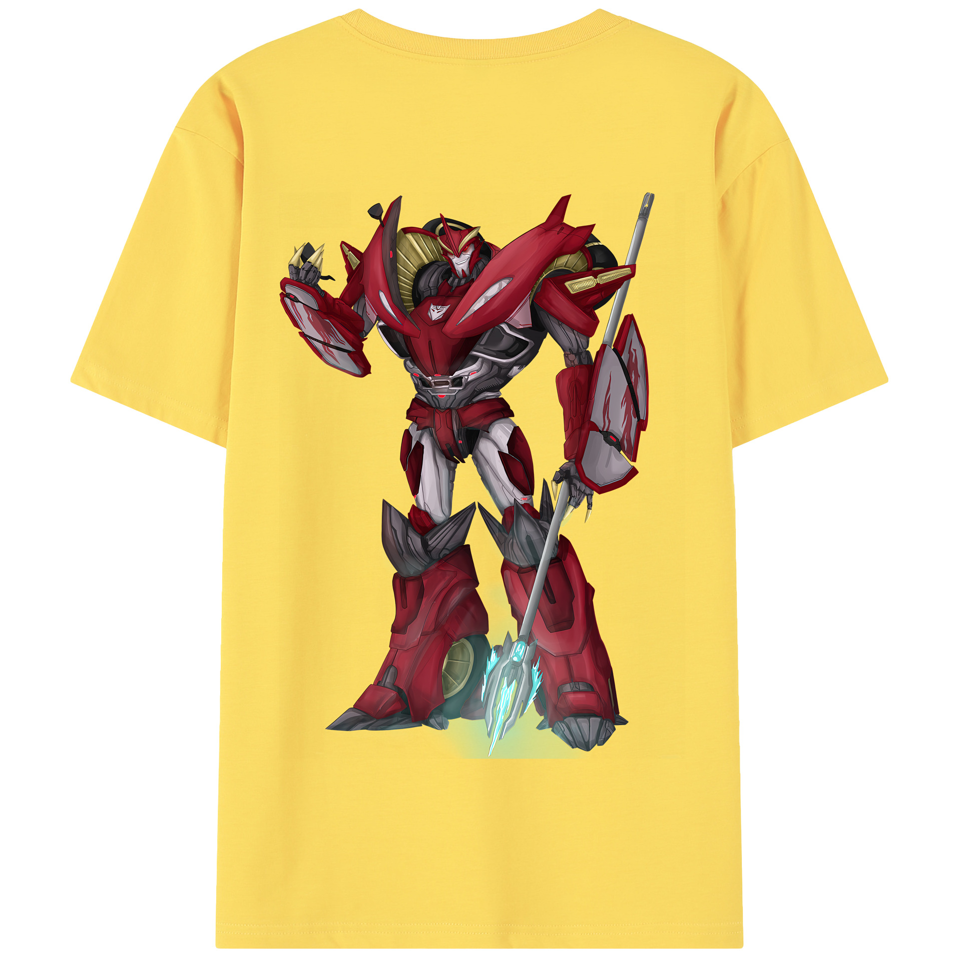（画像用） Transformers トランスフォーマー 綿100％半袖Tシャツ（背面プリント）