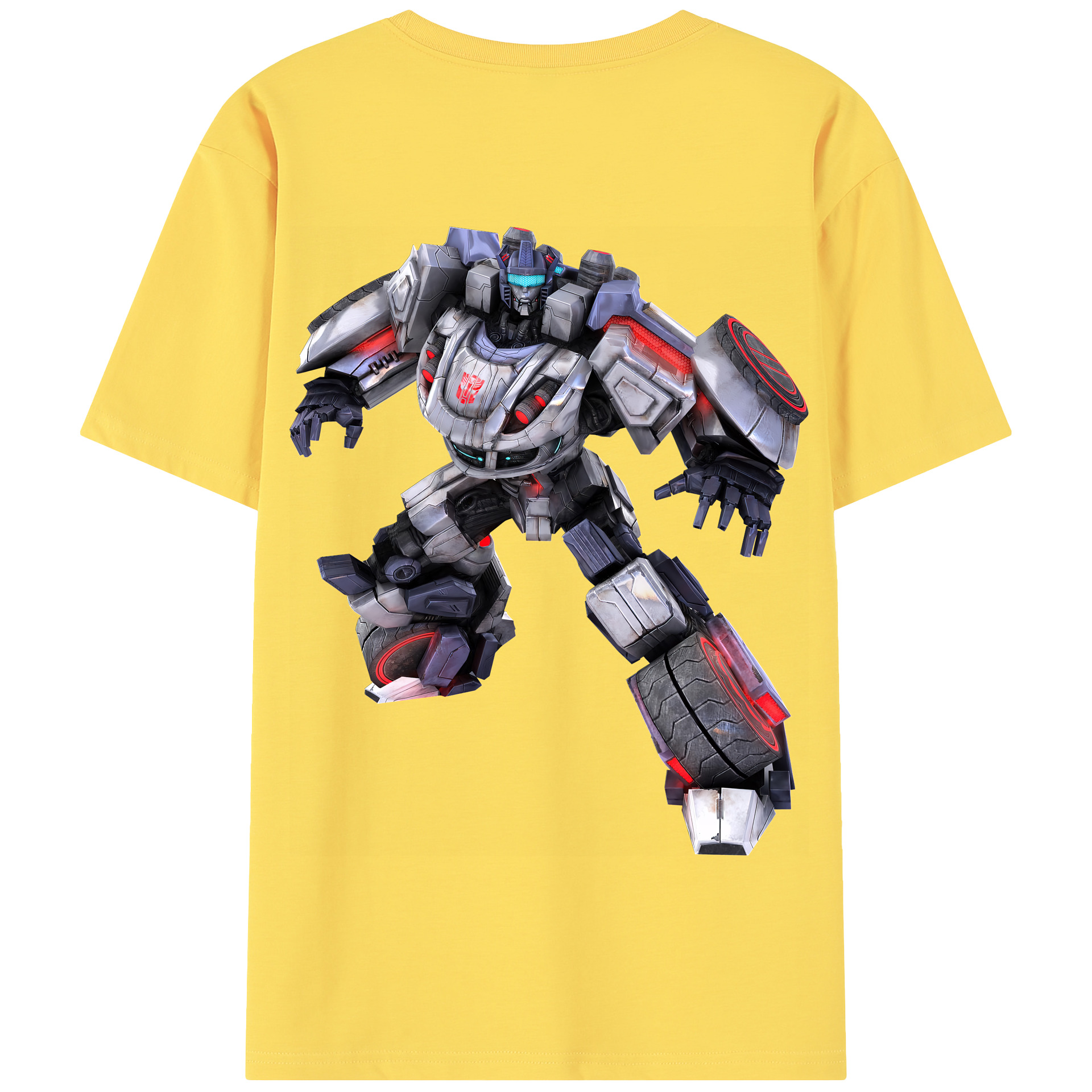 （画像用） Transformers トランスフォーマー 綿100％半袖Tシャツ（背面プリント）