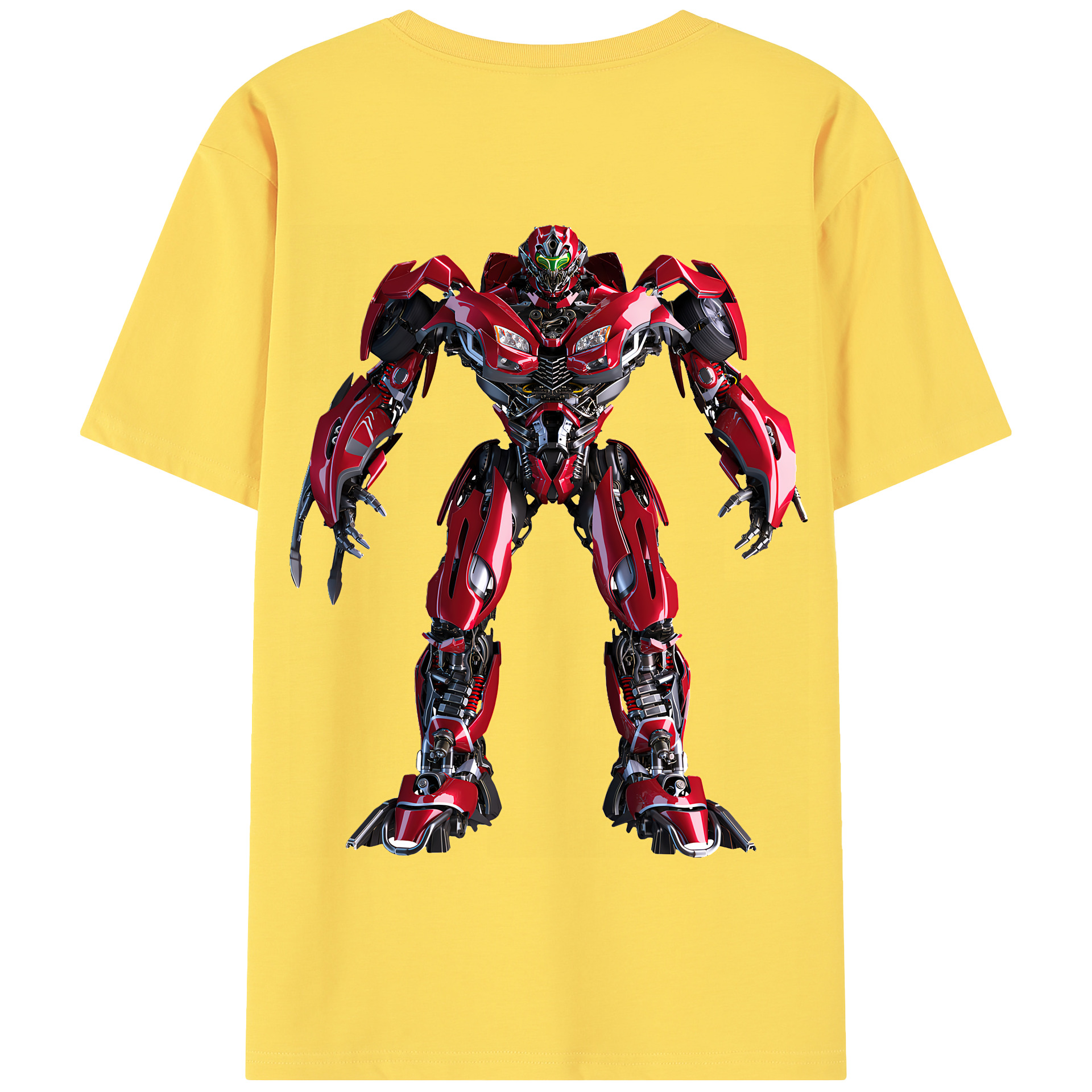 （画像用） Transformers トランスフォーマー 綿100％半袖Tシャツ（背面プリント）