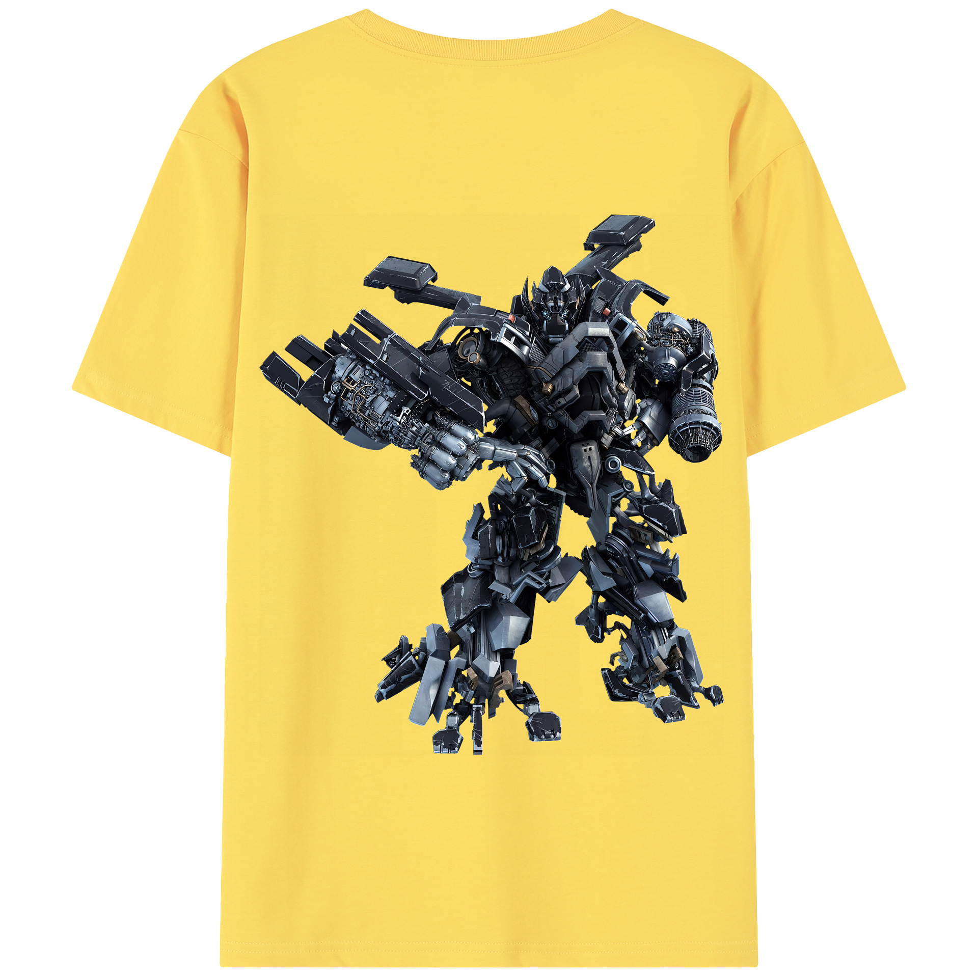 （画像用） Transformers トランスフォーマー 綿100％半袖Tシャツ（背面プリント）