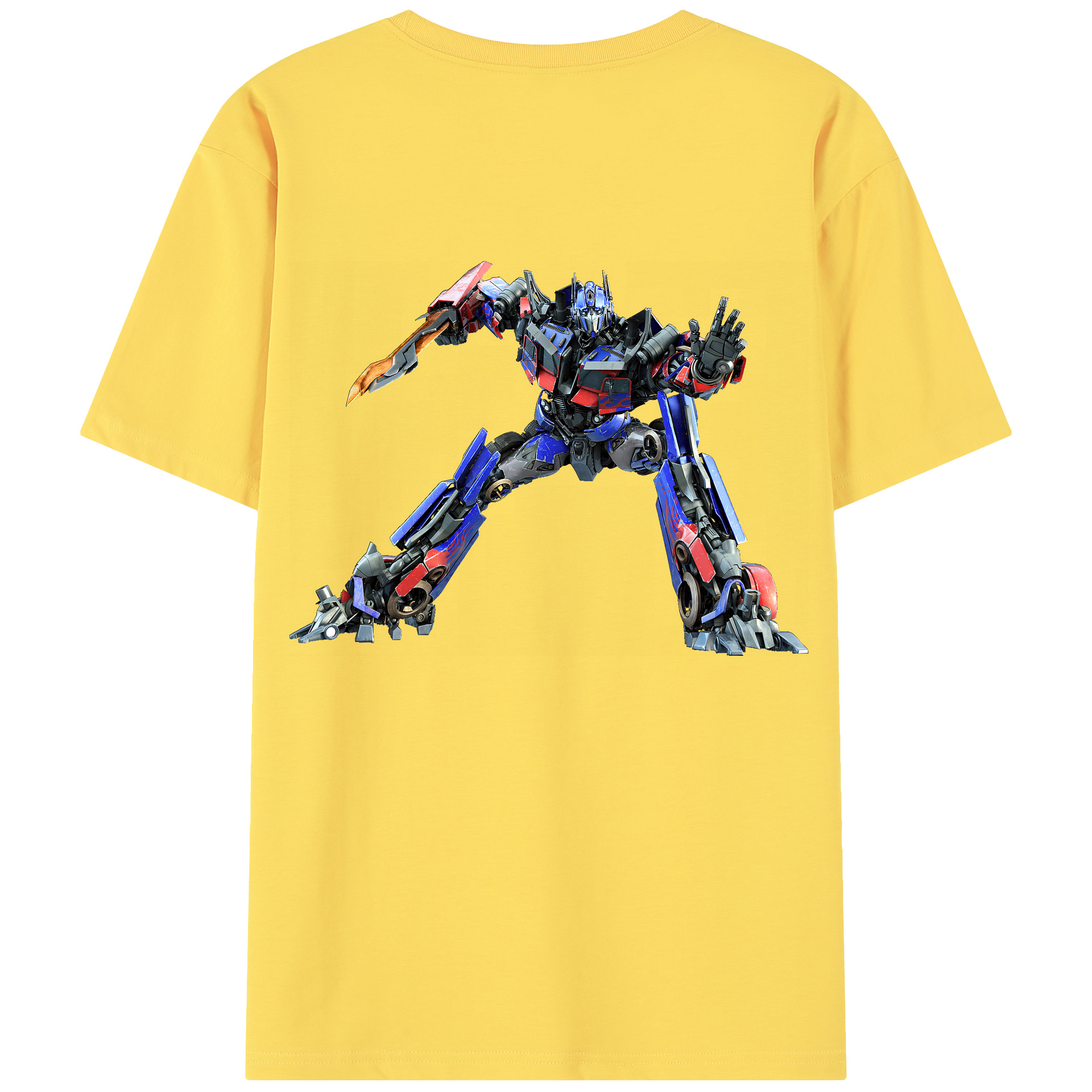 （画像用） Transformers トランスフォーマー 綿100％半袖Tシャツ（背面プリント）