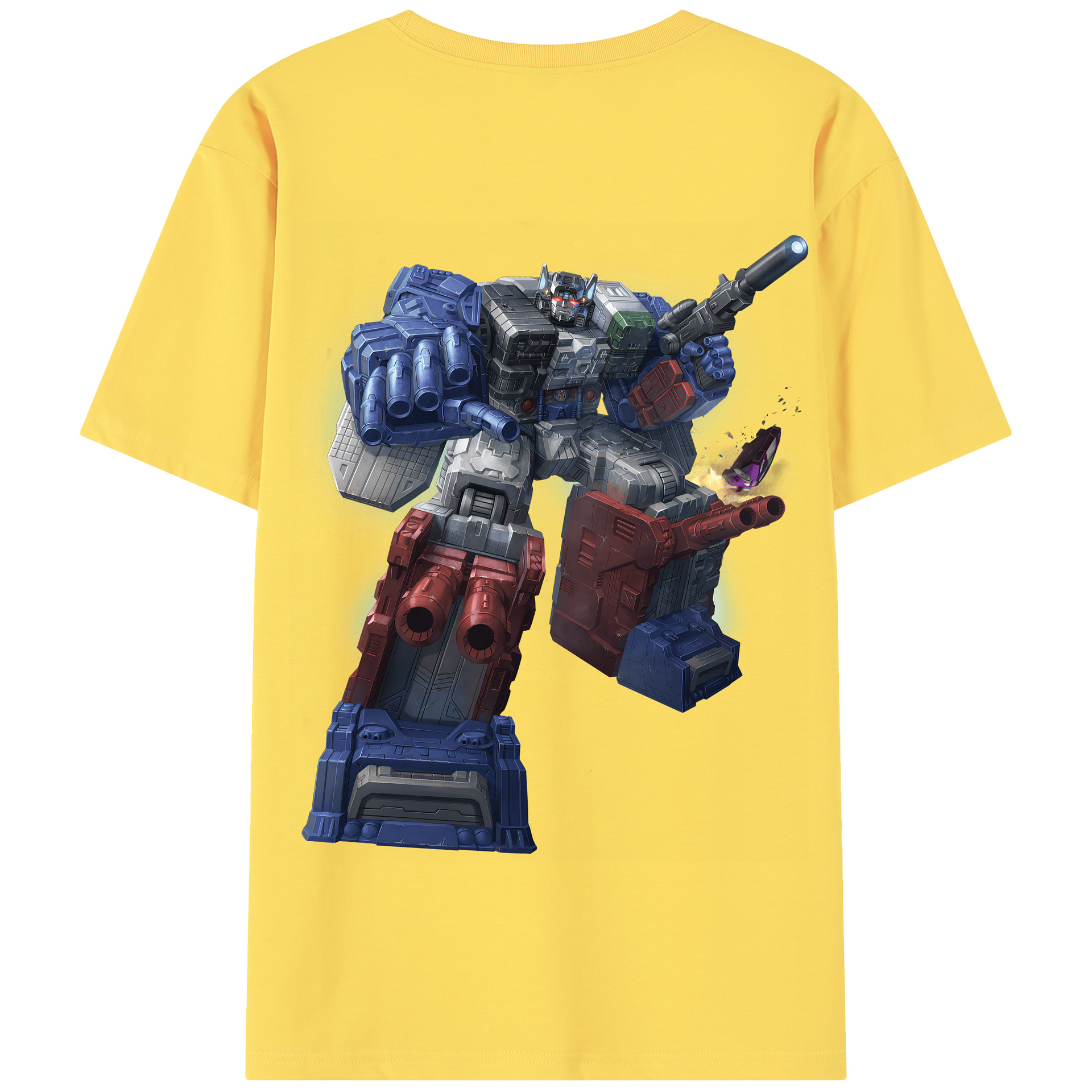 （画像用） Transformers トランスフォーマー 綿100％半袖Tシャツ（背面プリント）