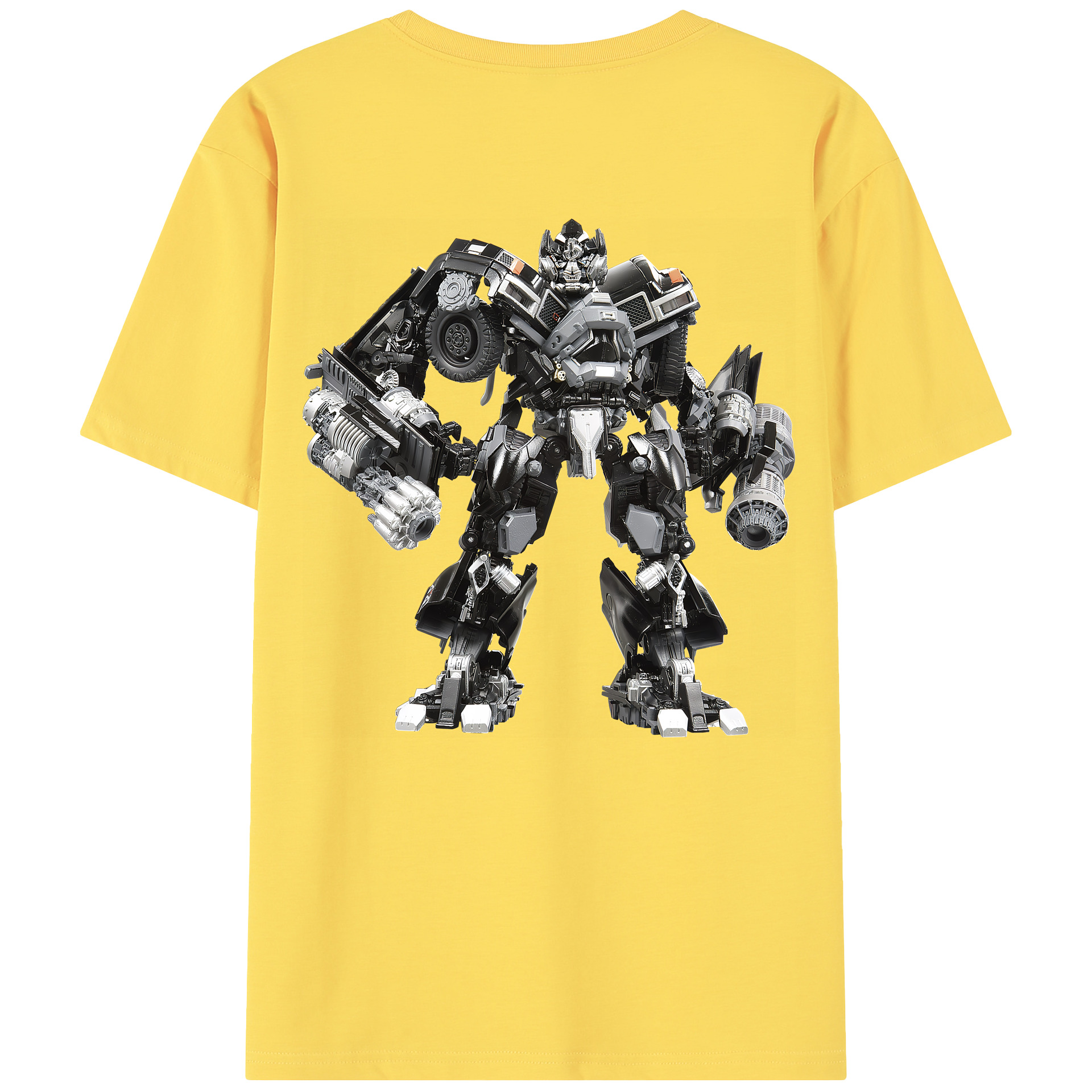 （画像用） Transformers トランスフォーマー 綿100％半袖Tシャツ（背面プリント）