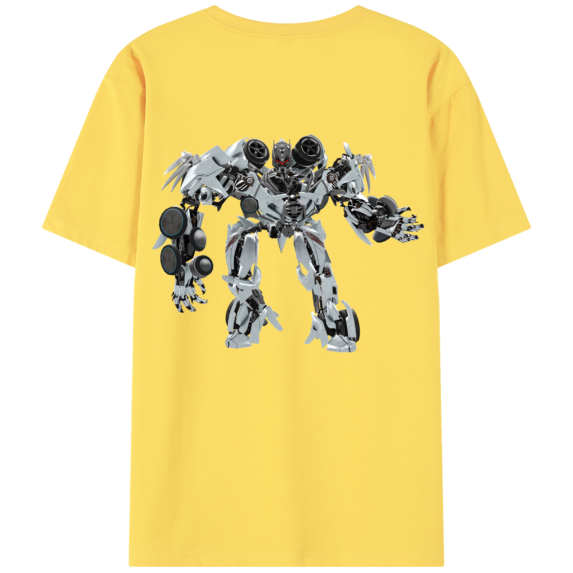 （画像用） Transformers トランスフォーマー 綿100％半袖Tシャツ（背面プリント）