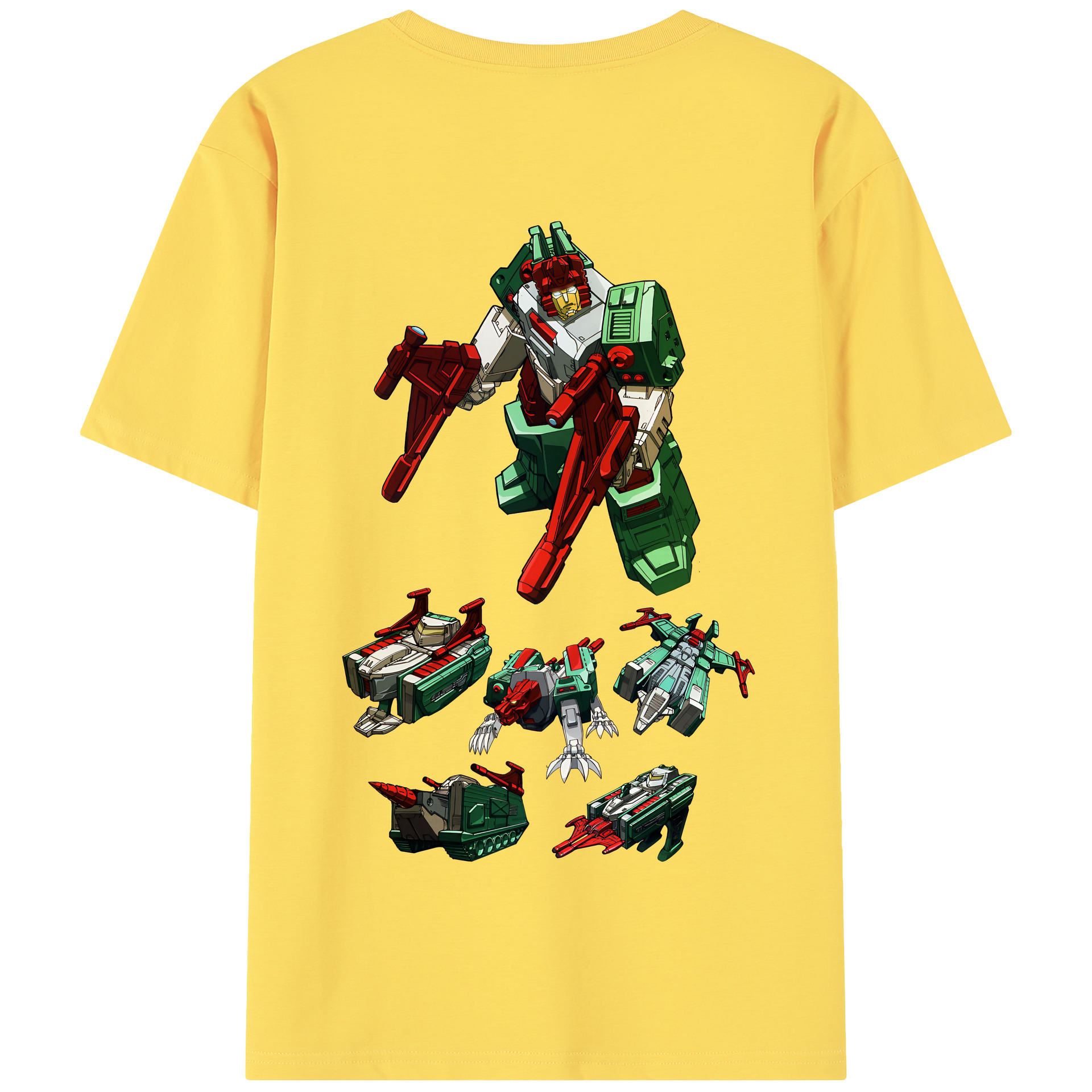 （画像用） Transformers トランスフォーマー 綿100％半袖Tシャツ（背面プリント）