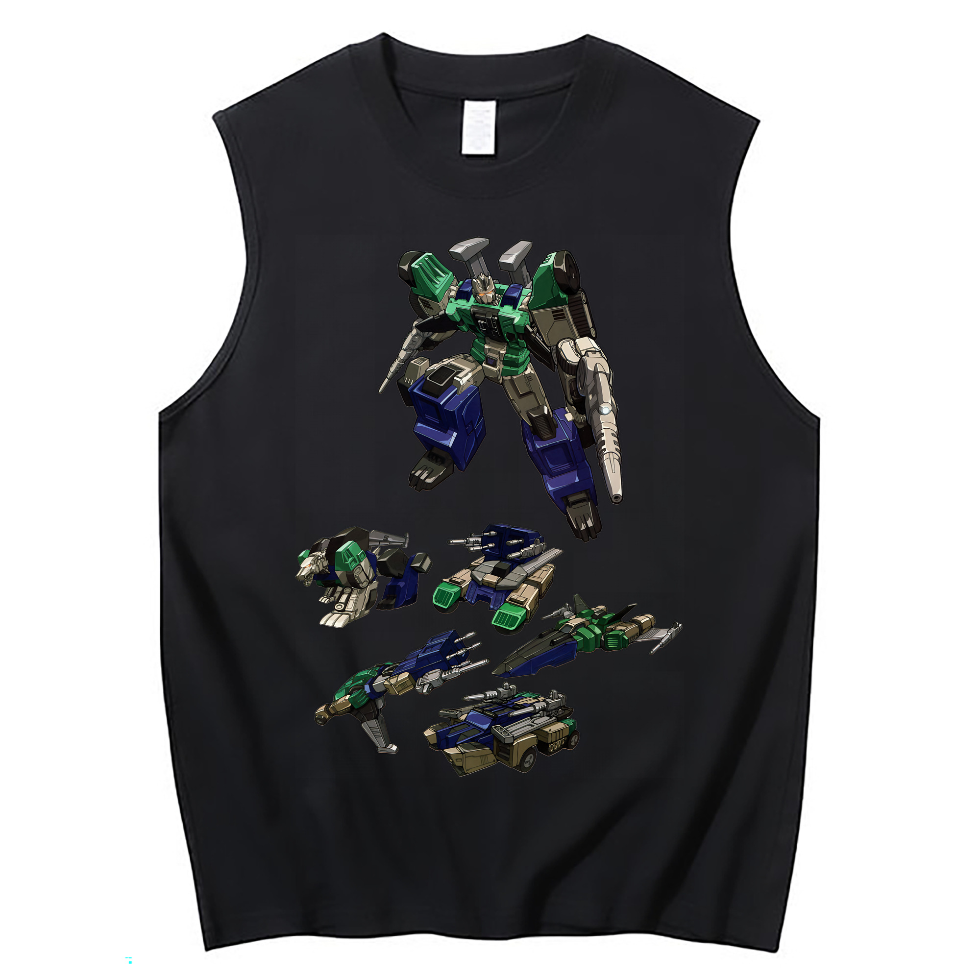 （画像用） Transformers トランスフォーマー コットン100％タンクトップ（フロントプリント）