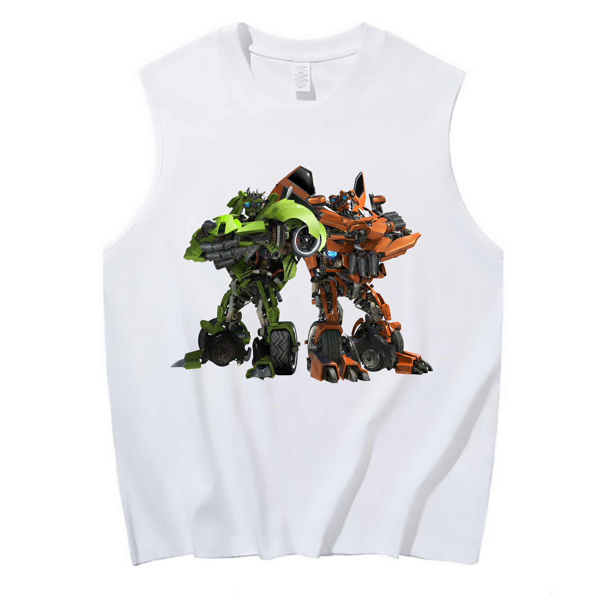（画像用） Transformers トランスフォーマー コットン100％タンクトップ（フロントプリント）