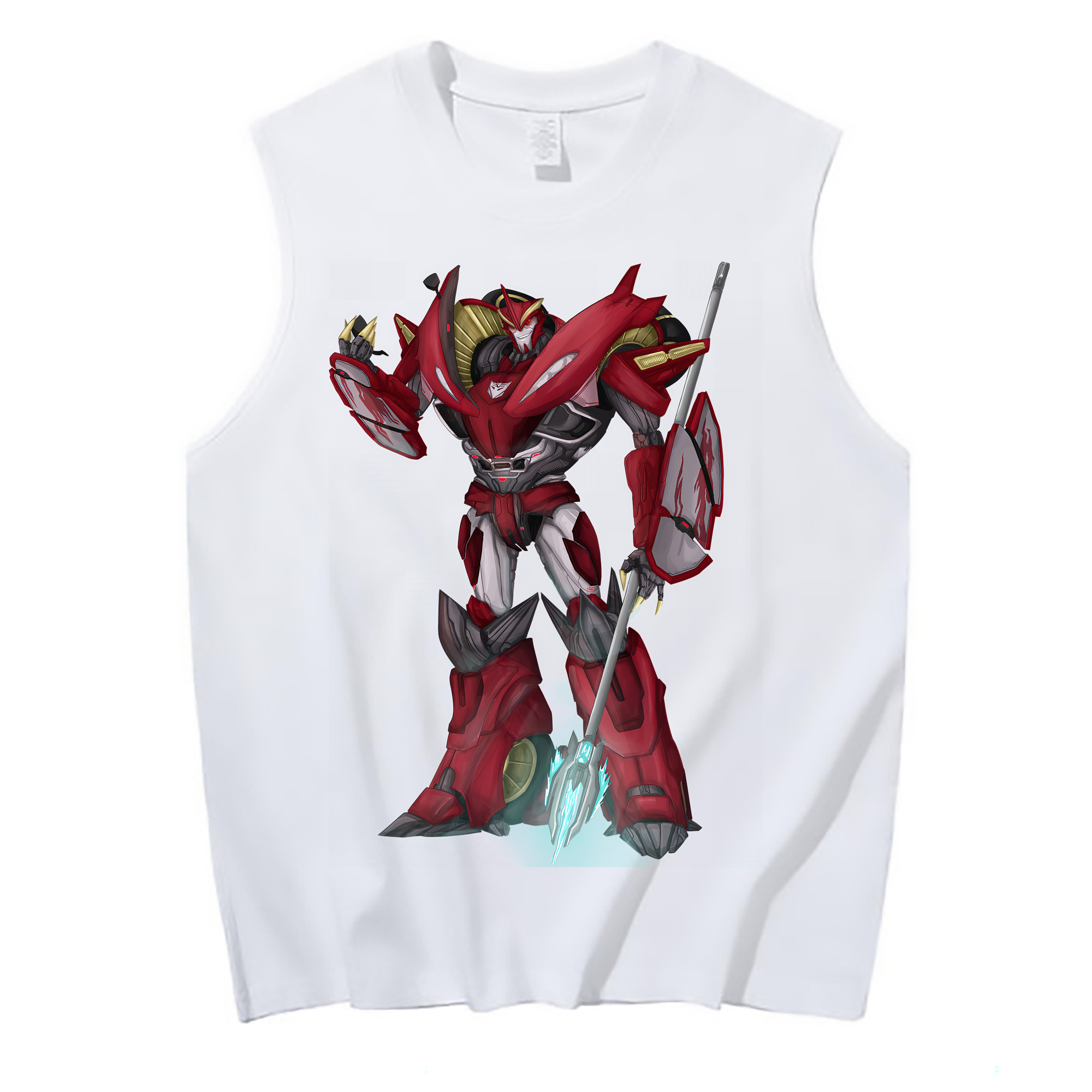 （画像用） Transformers トランスフォーマー コットン100％タンクトップ（フロントプリント）