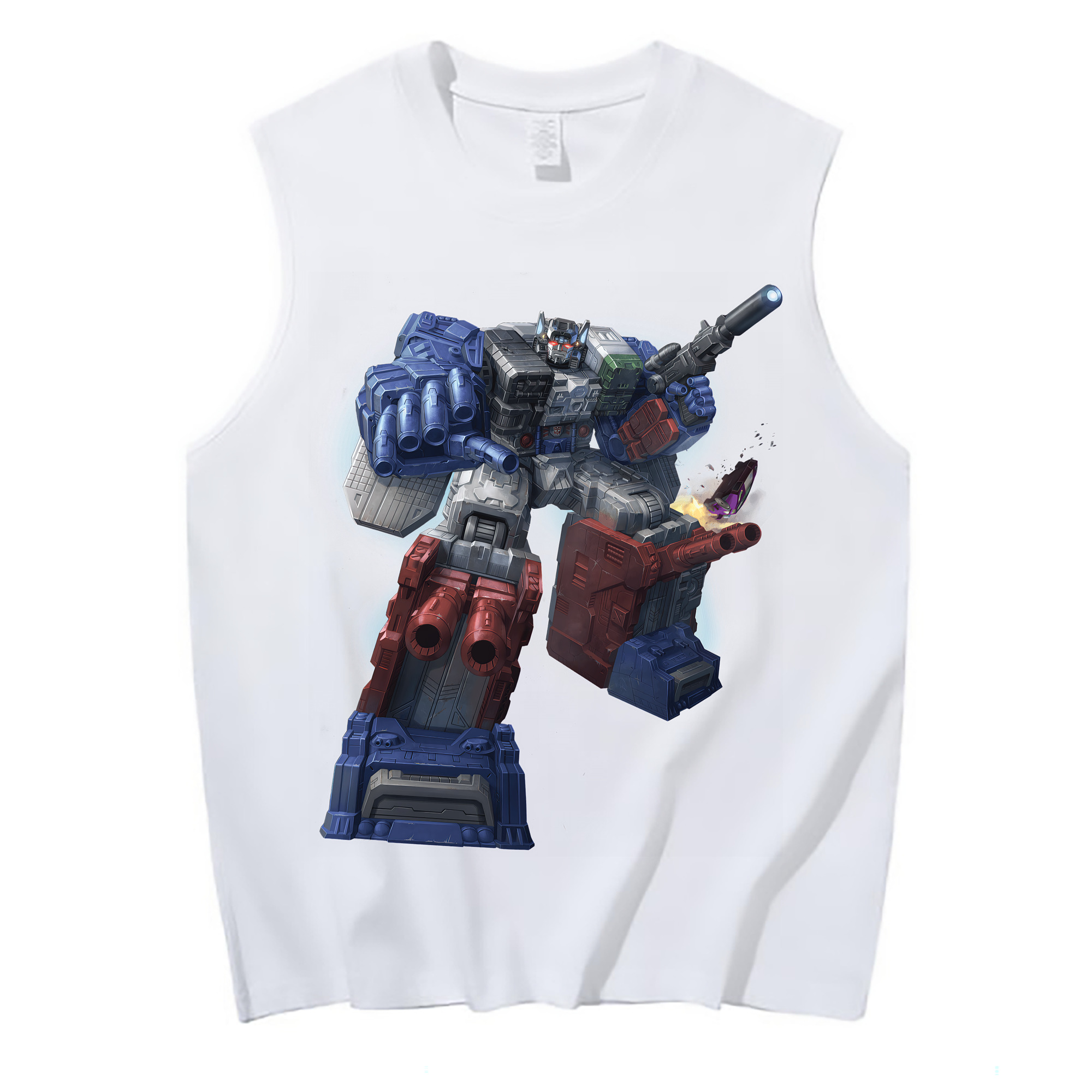 （画像用） Transformers トランスフォーマー コットン100％タンクトップ（フロントプリント）