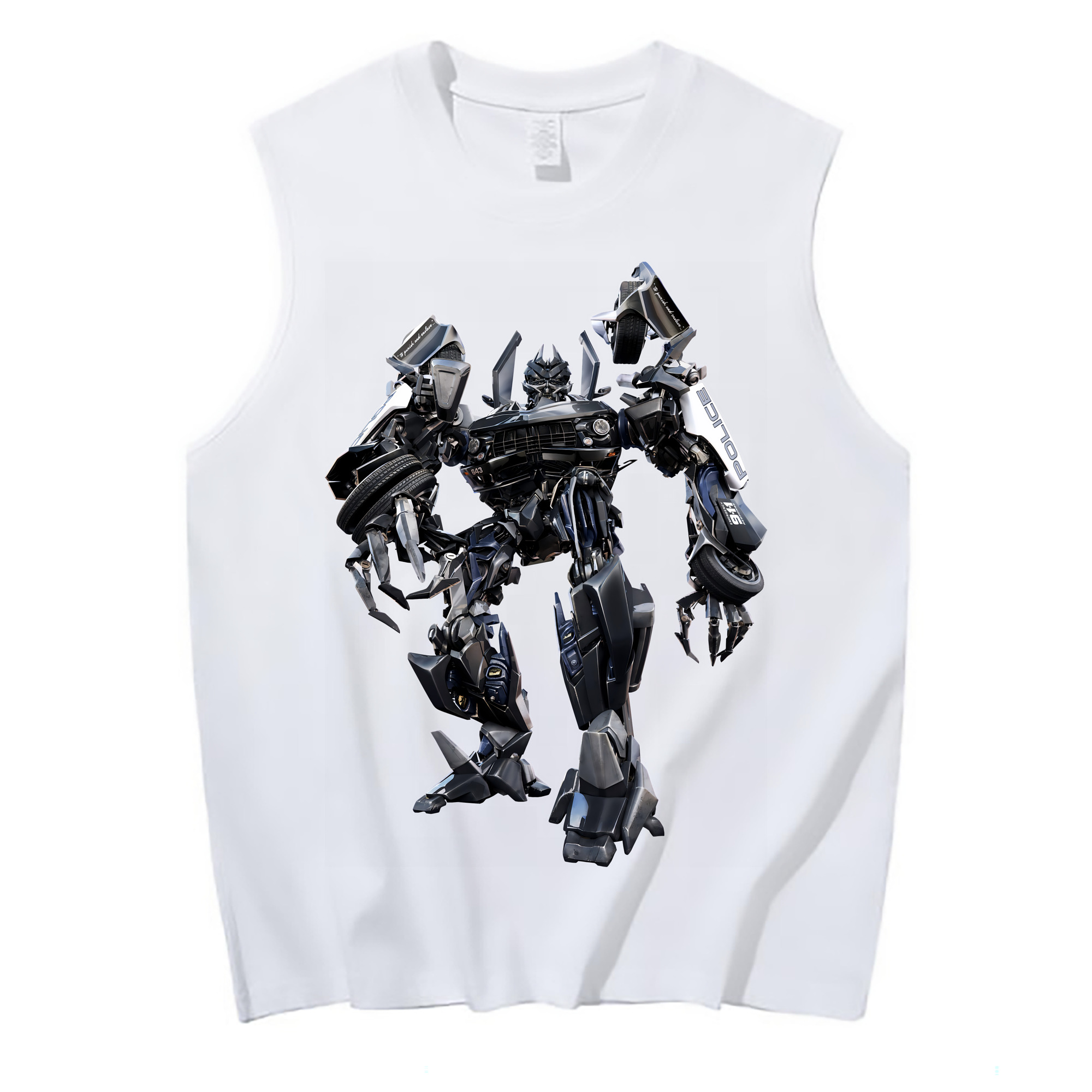 （画像用） Transformers トランスフォーマー コットン100％タンクトップ（フロントプリント）