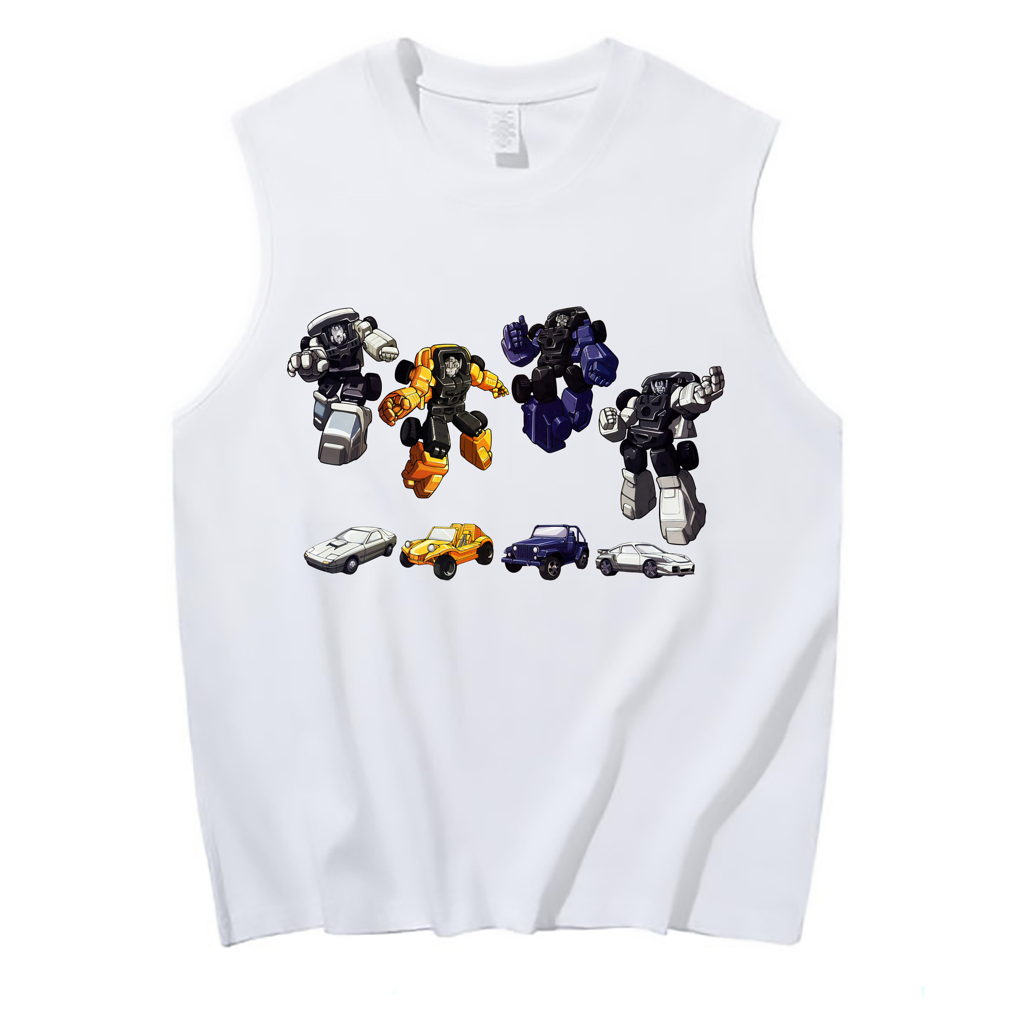 （画像用） Transformers トランスフォーマー コットン100％タンクトップ（フロントプリント）