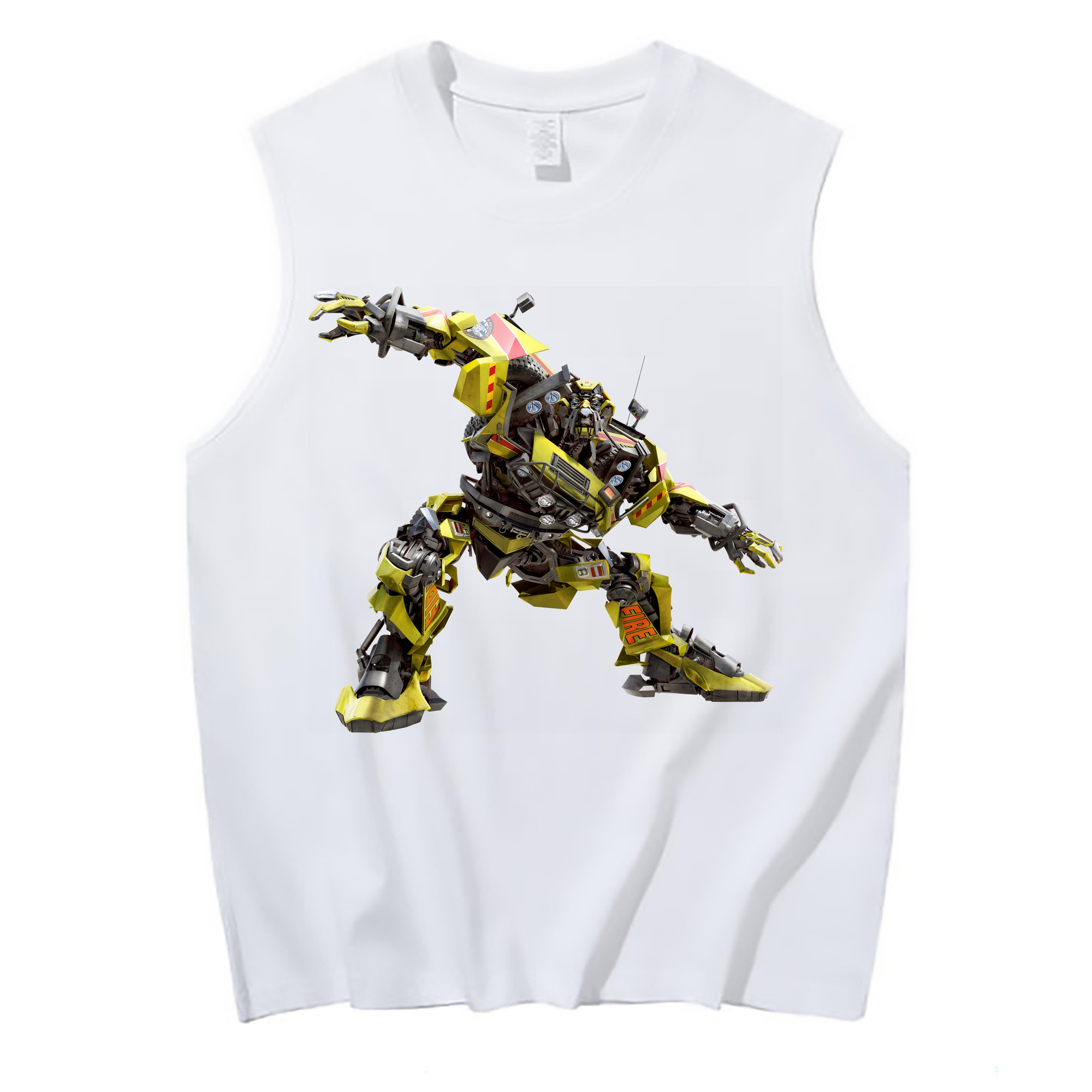 （画像用） Transformers トランスフォーマー コットン100％タンクトップ（フロントプリント）