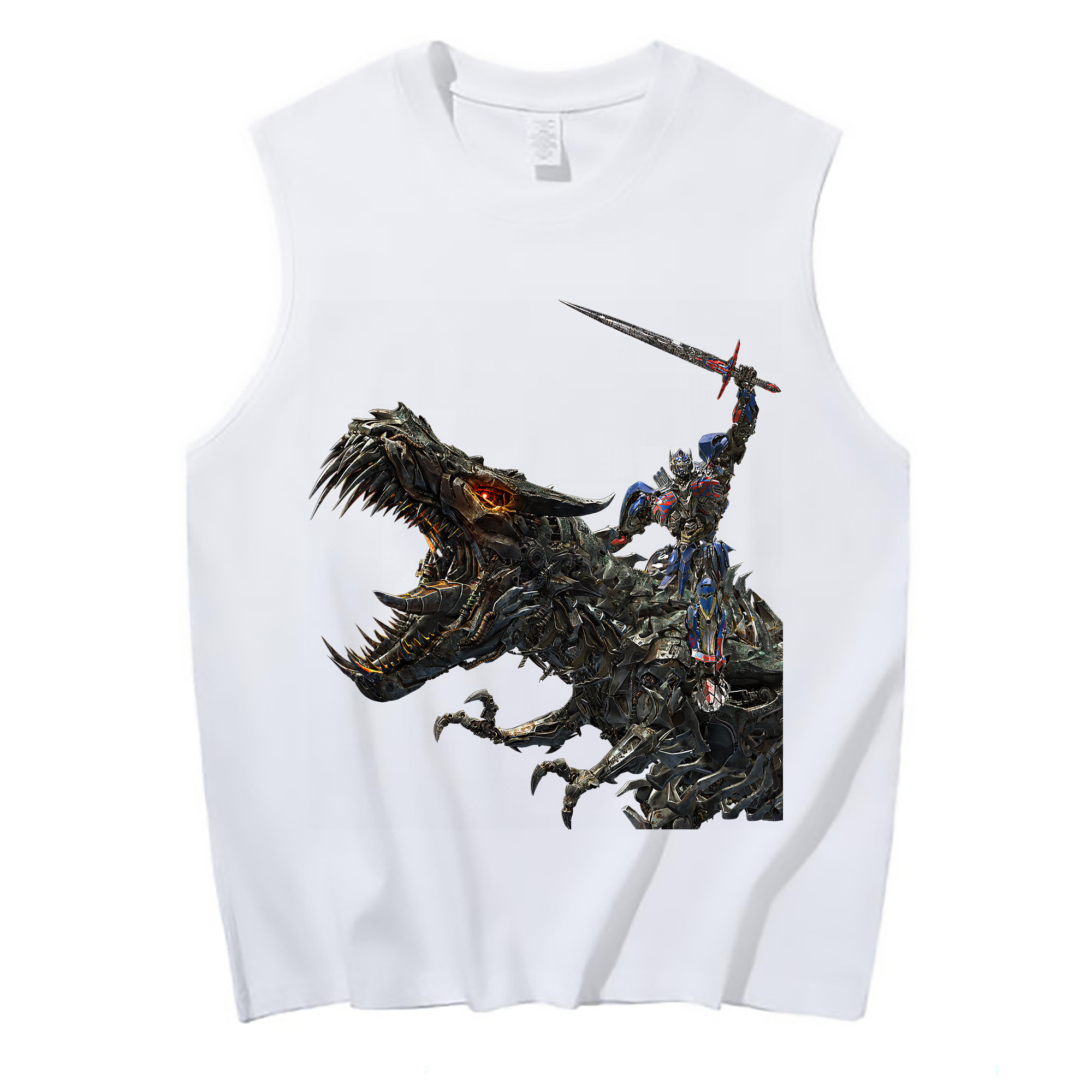 （画像用） Transformers トランスフォーマー コットン100％タンクトップ（フロントプリント）