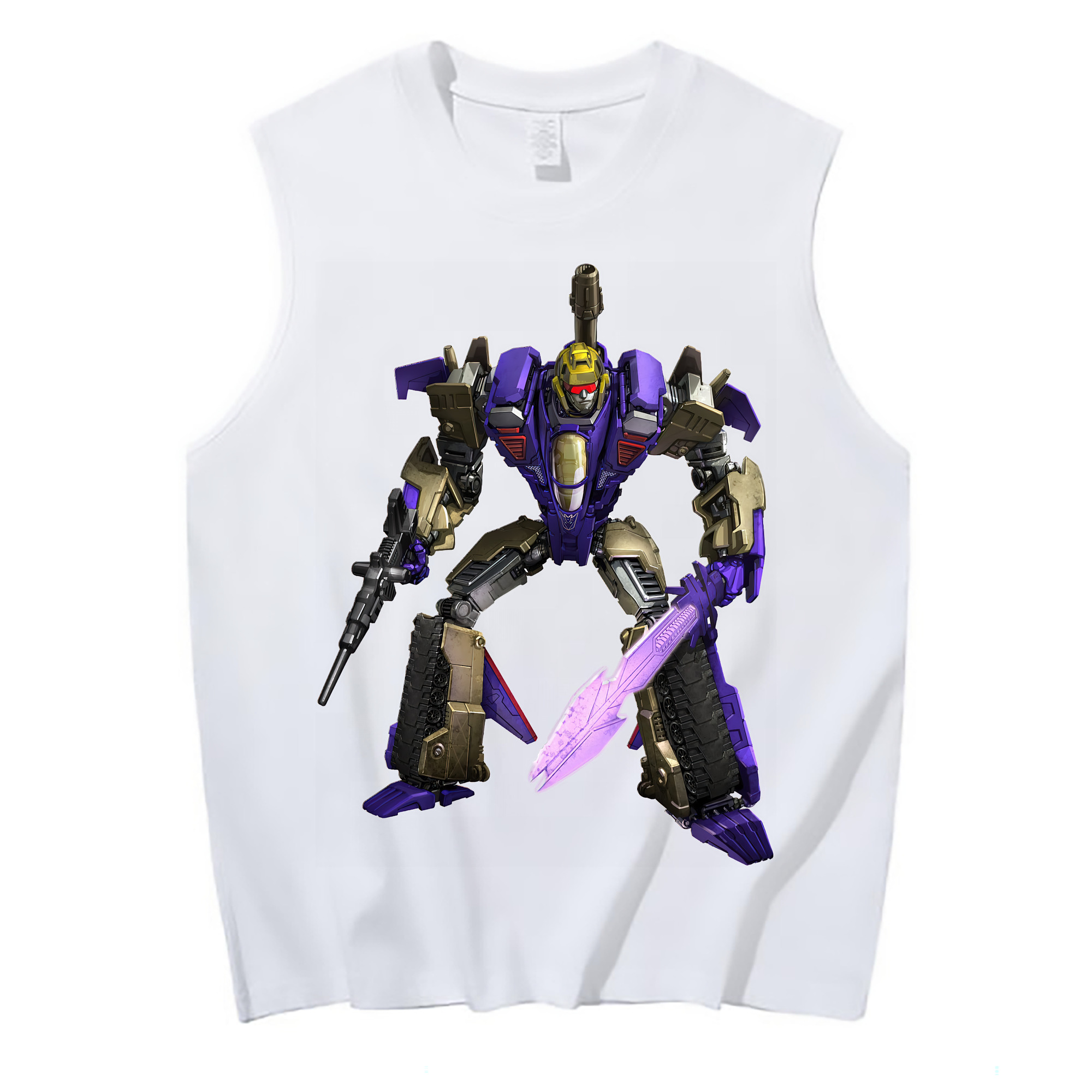 （画像用） Transformers トランスフォーマー コットン100％タンクトップ（フロントプリント）