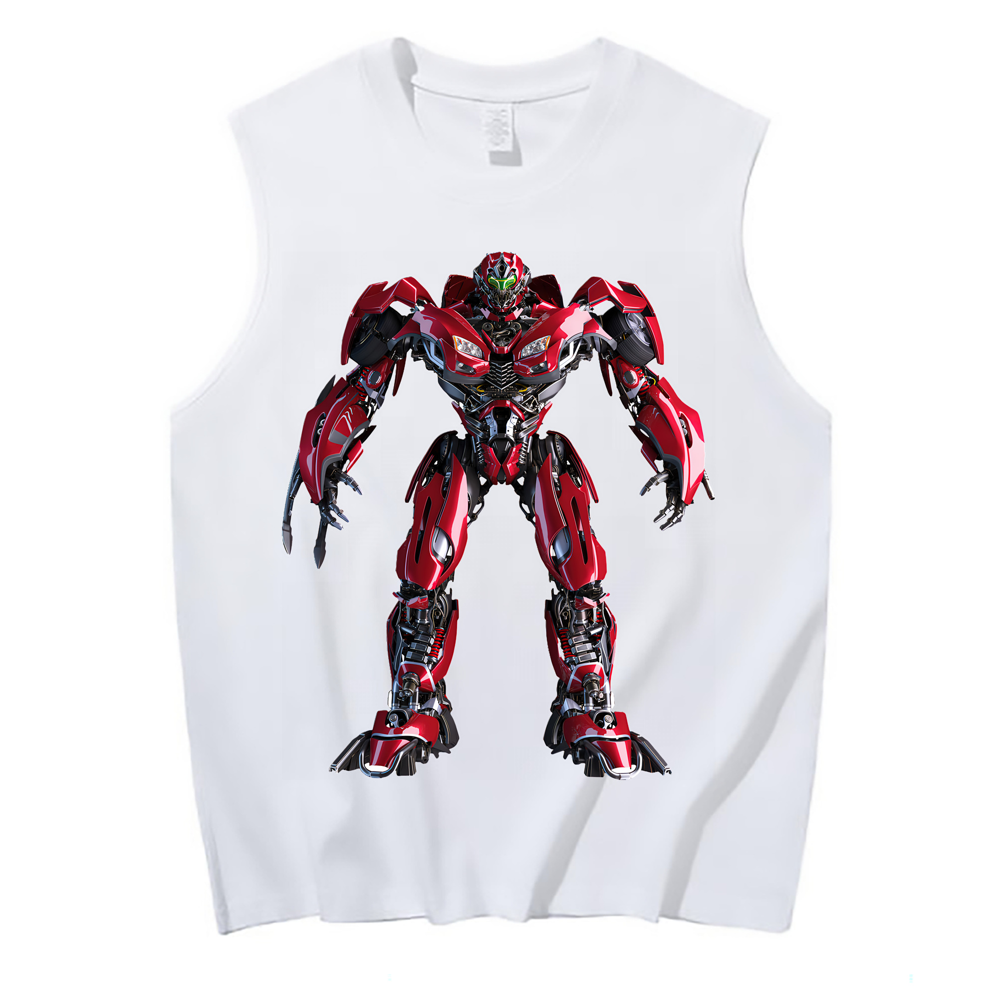（画像用） Transformers トランスフォーマー コットン100％タンクトップ（フロントプリント）