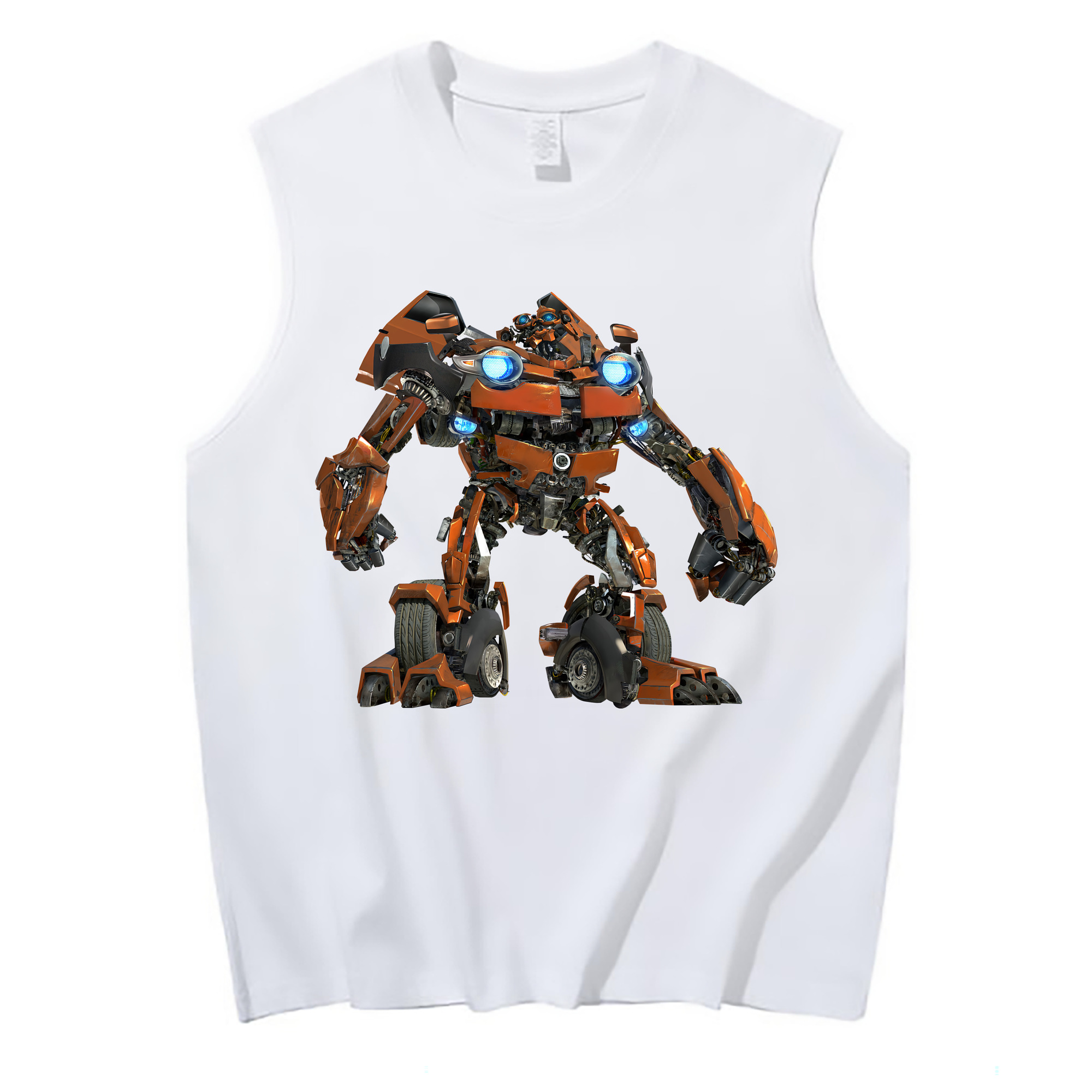 （画像用） Transformers トランスフォーマー コットン100％タンクトップ（フロントプリント）