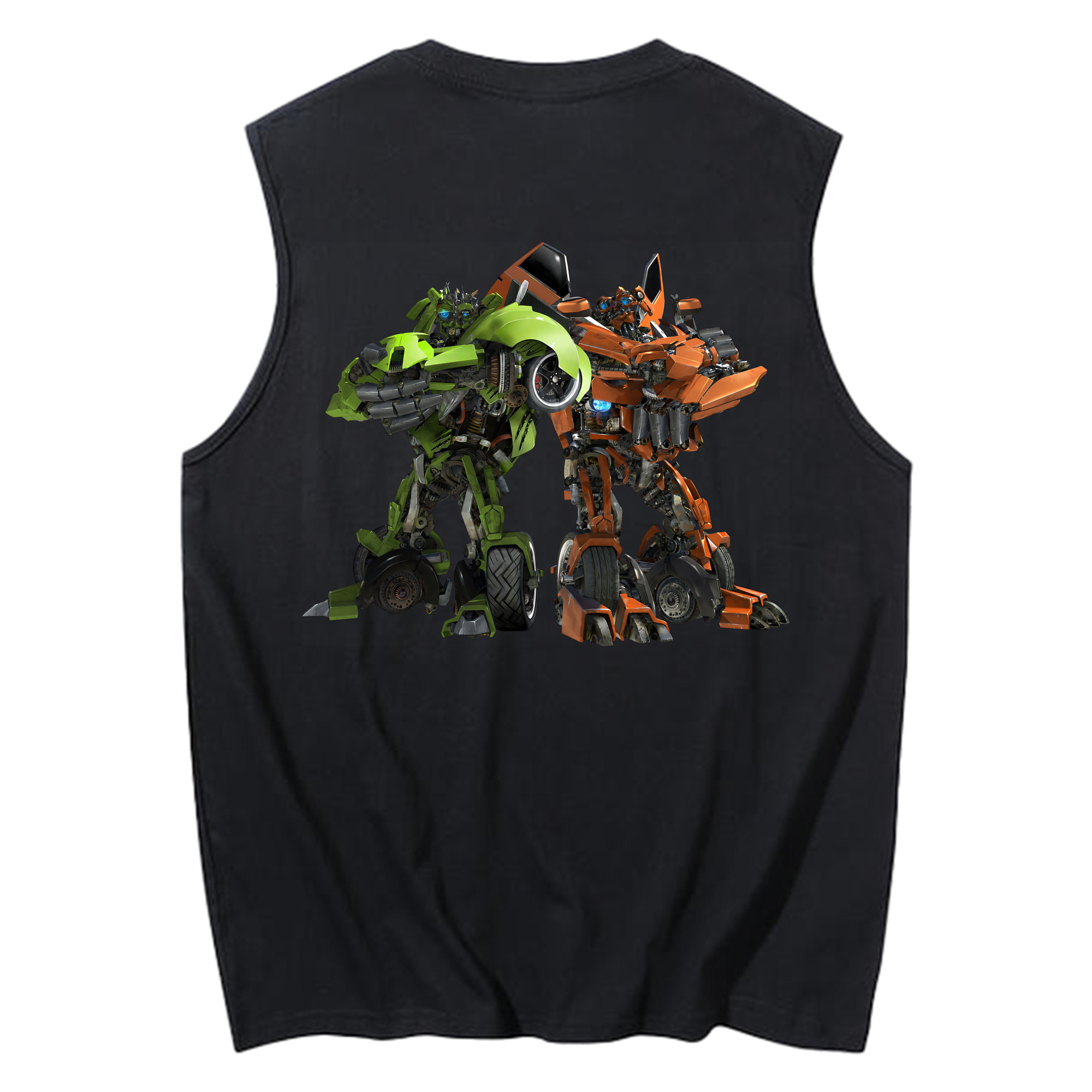 （画像用） Transformers トランスフォーマー コットン100％タンクトップ（背面プリント）