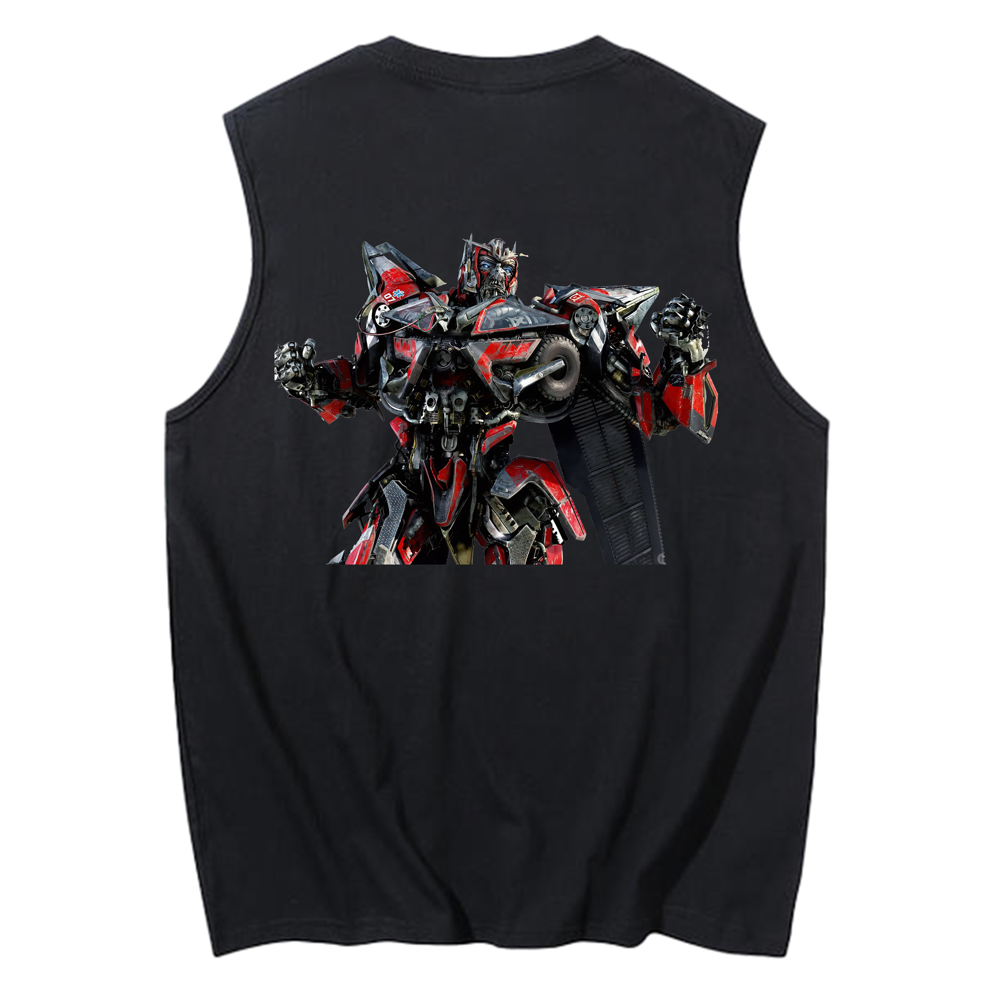 （画像用） Transformers トランスフォーマー コットン100％タンクトップ（背面プリント）