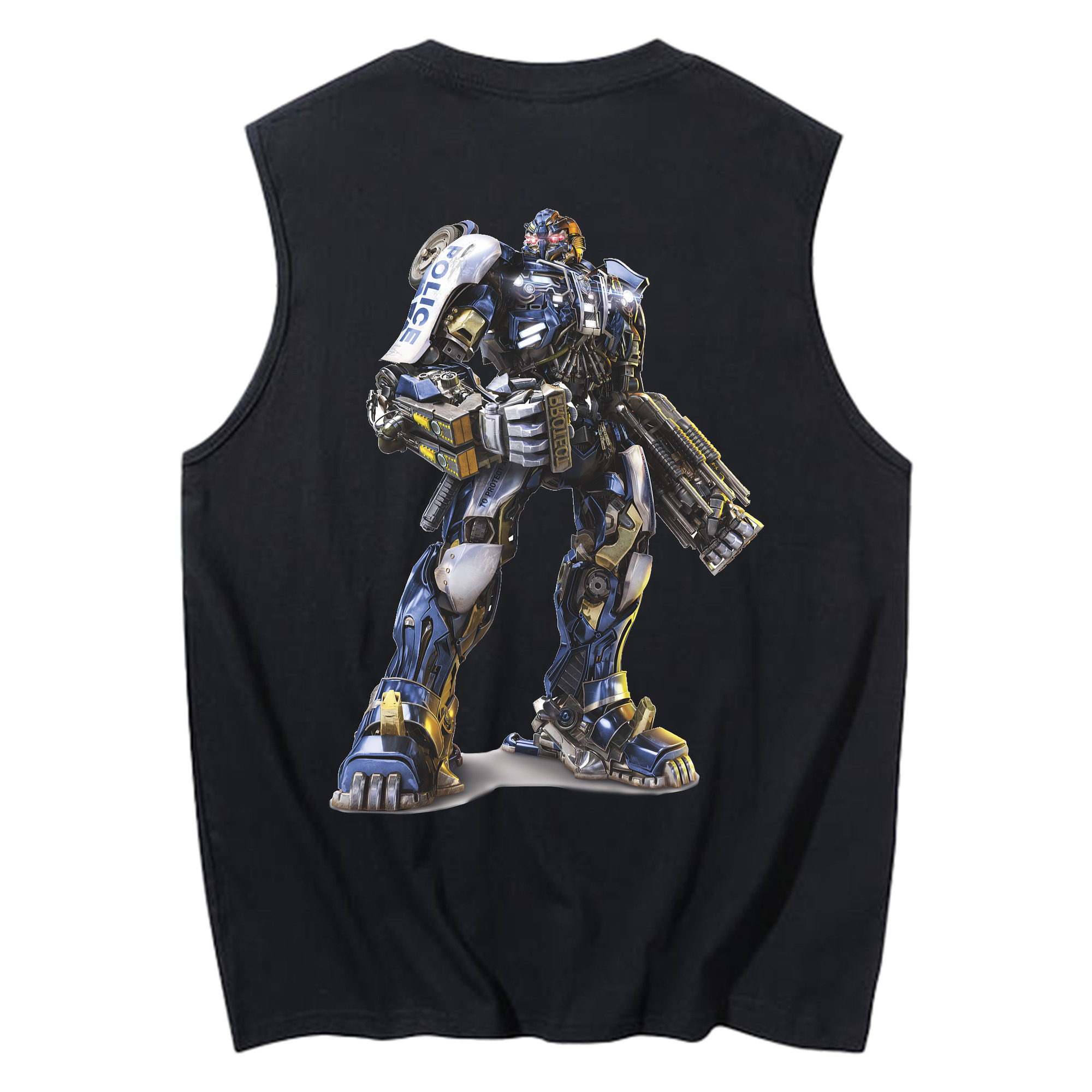 （画像用） Transformers トランスフォーマー コットン100％タンクトップ（背面プリント）