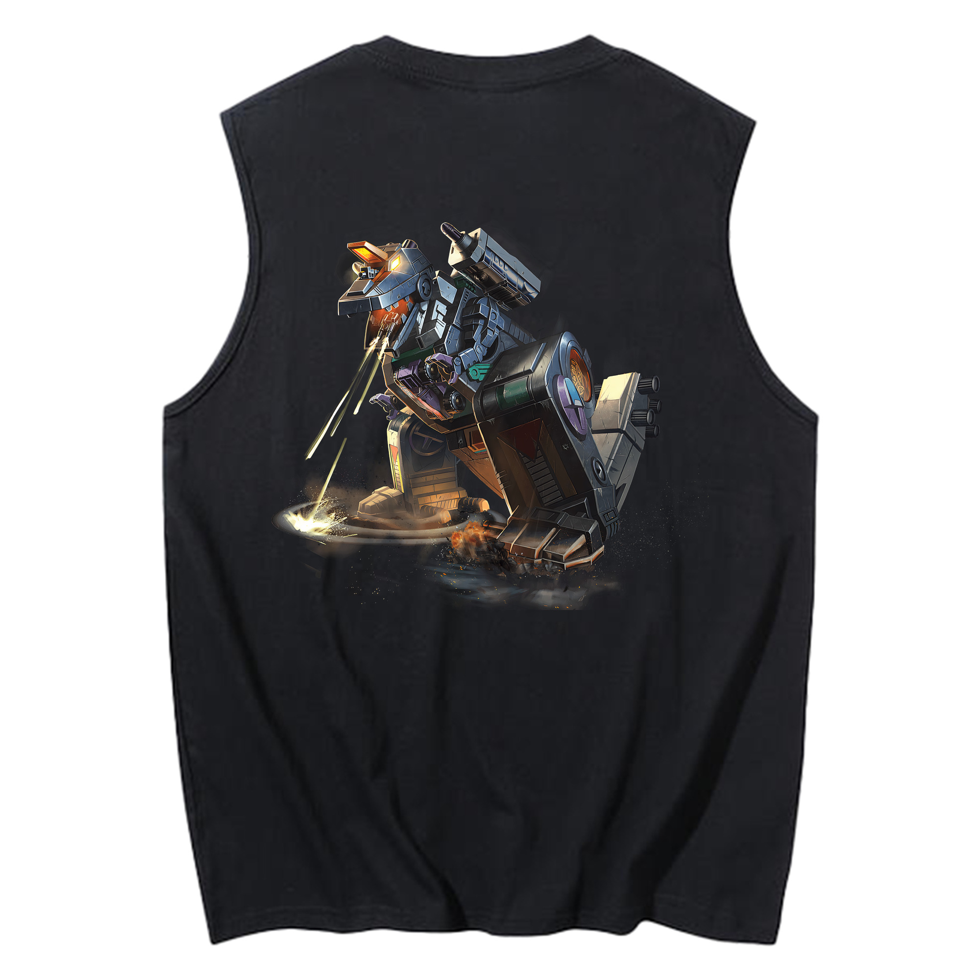 （画像用） Transformers トランスフォーマー コットン100％タンクトップ（背面プリント）