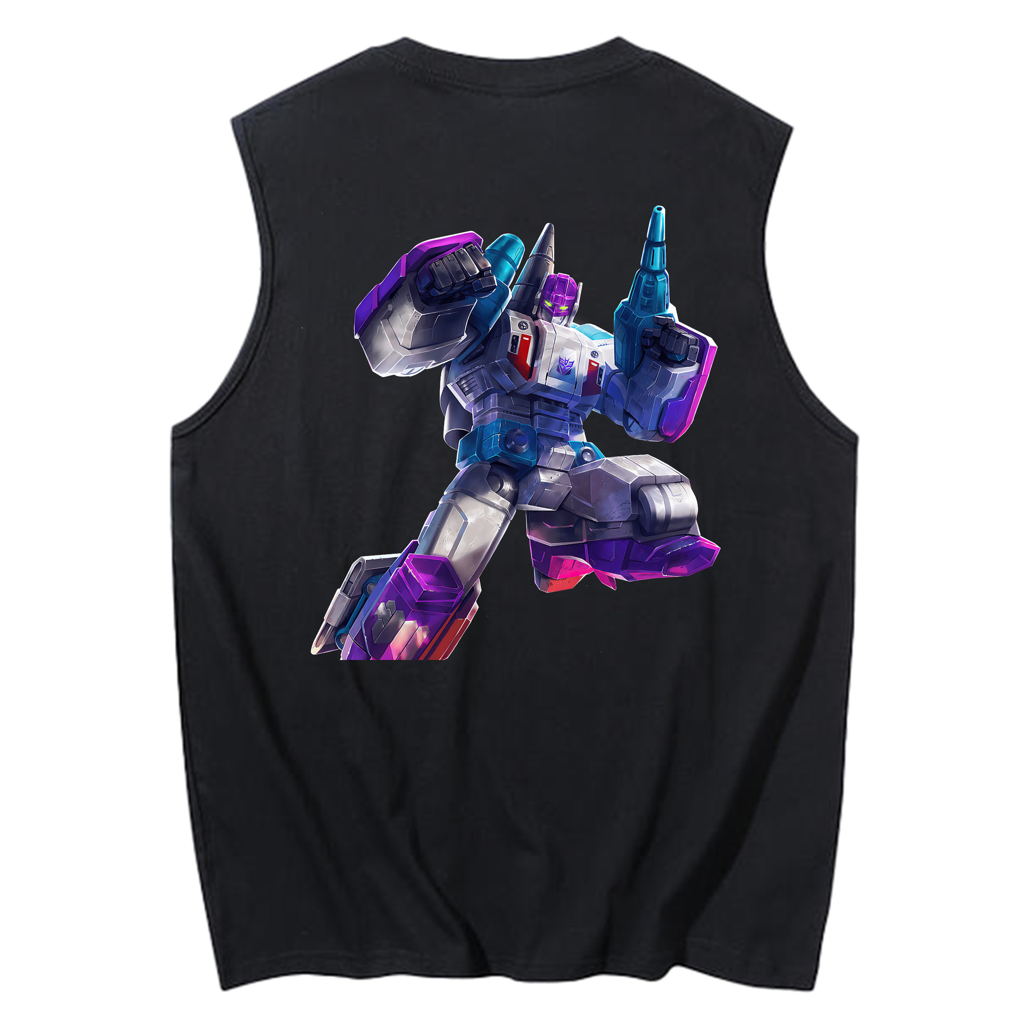 （画像用） Transformers トランスフォーマー コットン100％タンクトップ（背面プリント）