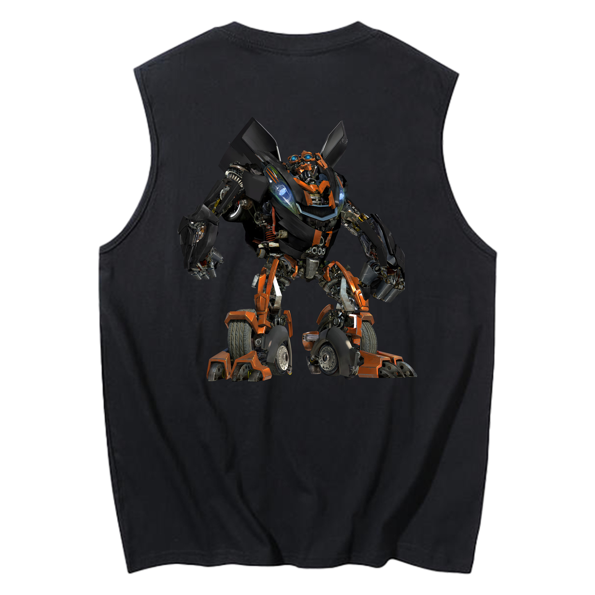 （画像用） Transformers トランスフォーマー コットン100％タンクトップ（背面プリント）