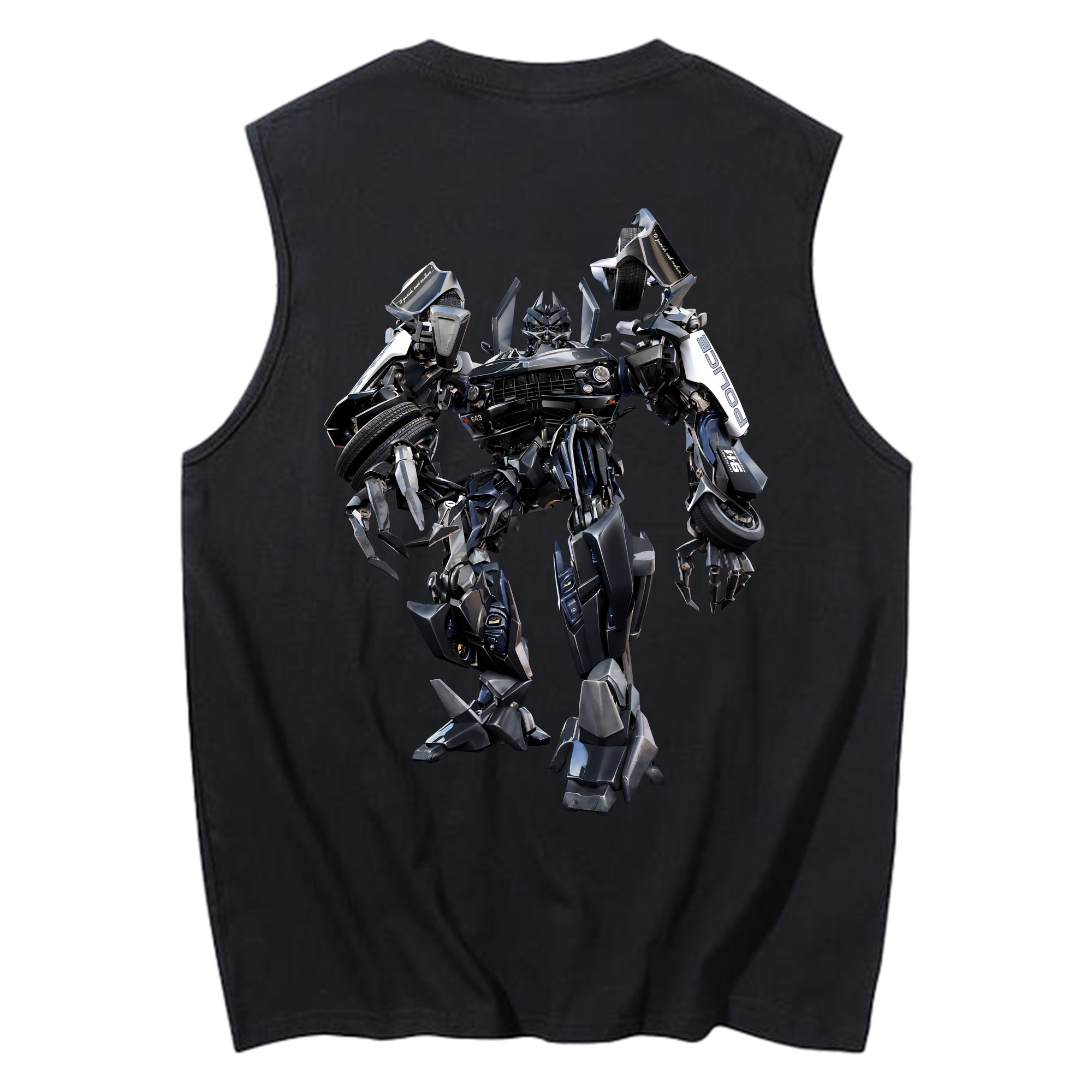 （画像用） Transformers トランスフォーマー コットン100％タンクトップ（背面プリント）