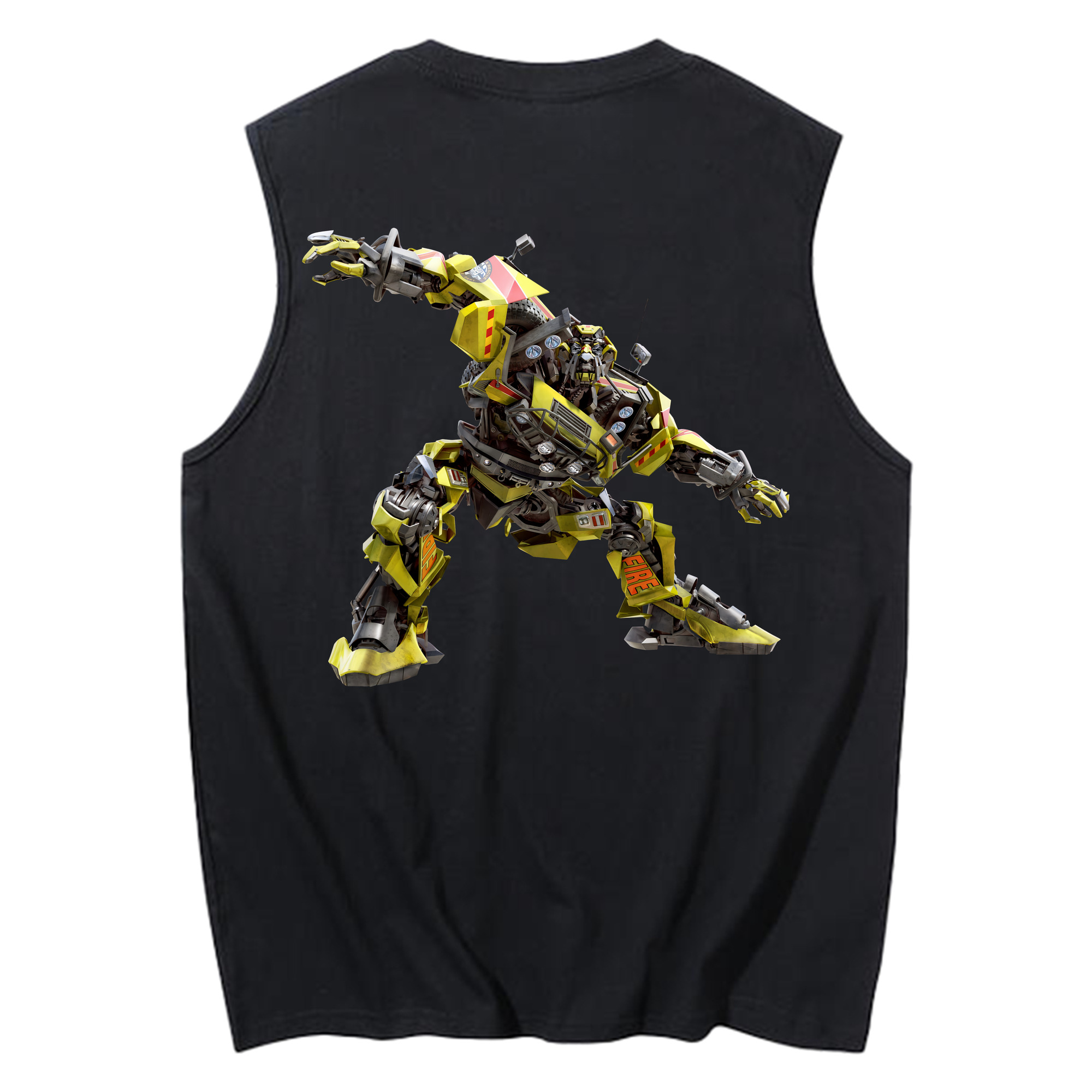（画像用） Transformers トランスフォーマー コットン100％タンクトップ（背面プリント）