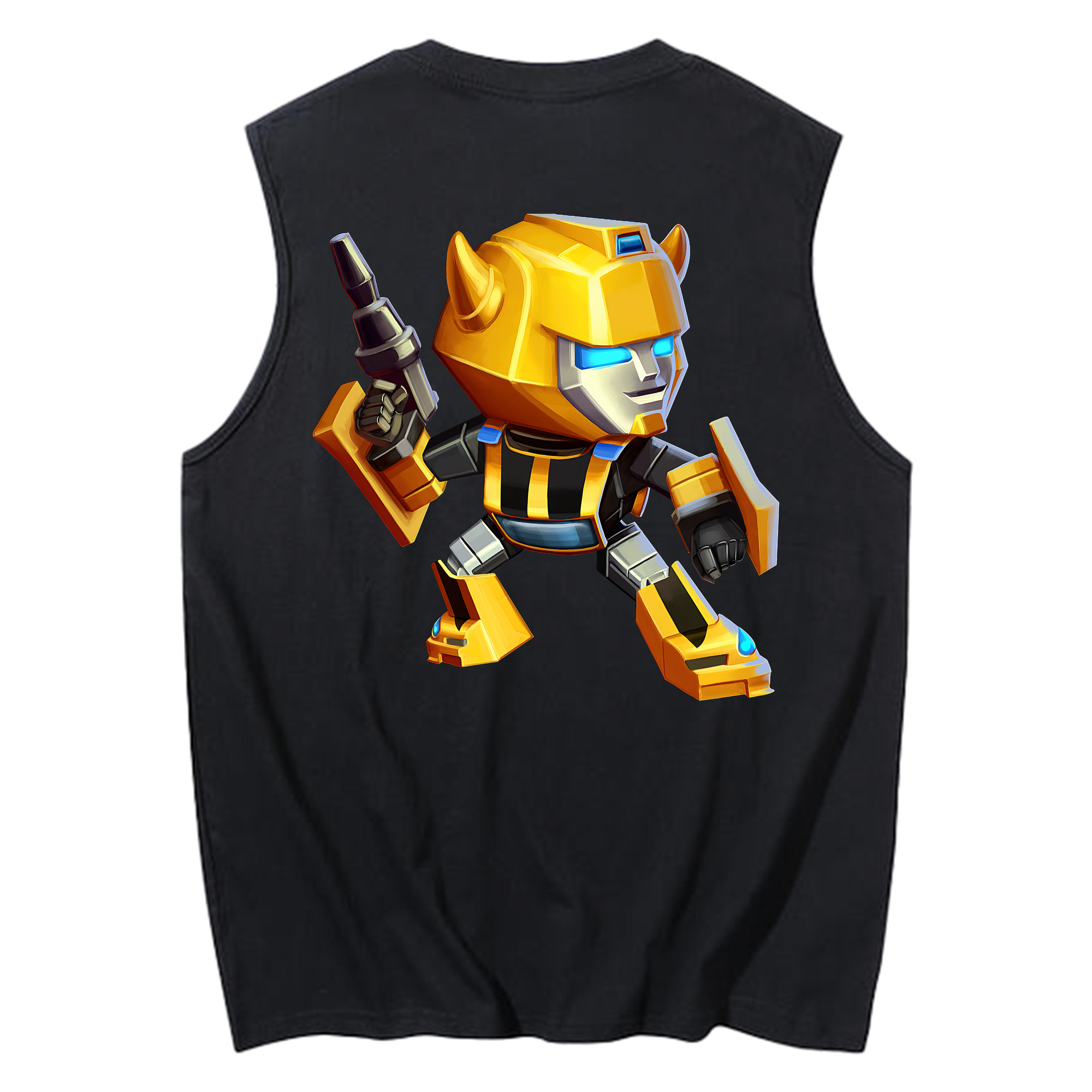 （画像用） Transformers トランスフォーマー コットン100％タンクトップ（背面プリント）