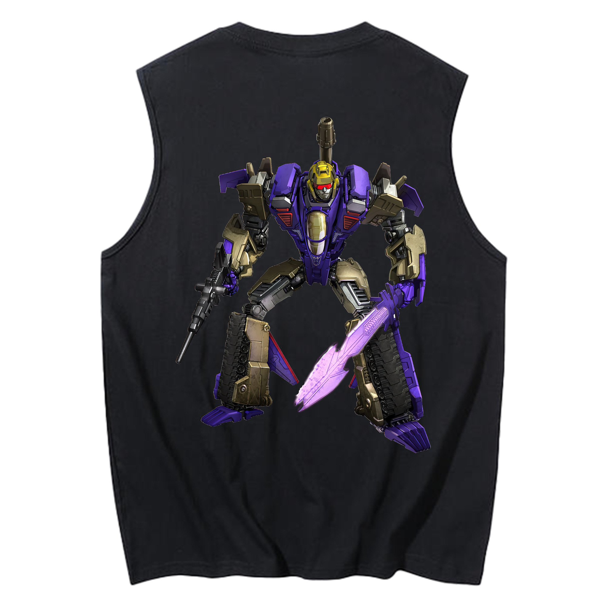 （画像用） Transformers トランスフォーマー コットン100％タンクトップ（背面プリント）