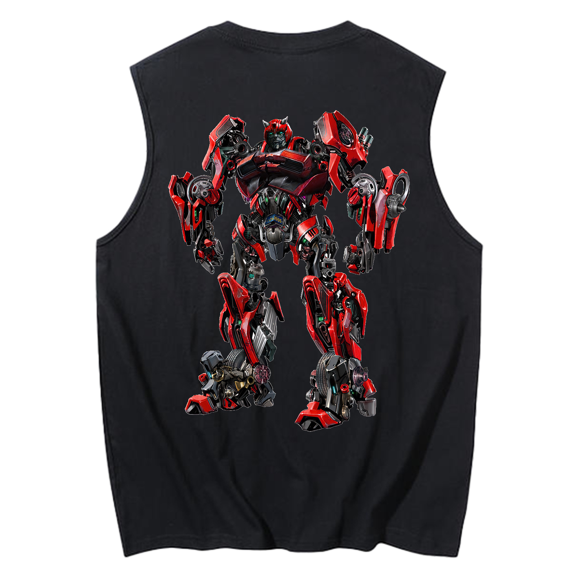 （画像用） Transformers トランスフォーマー コットン100％タンクトップ（背面プリント）